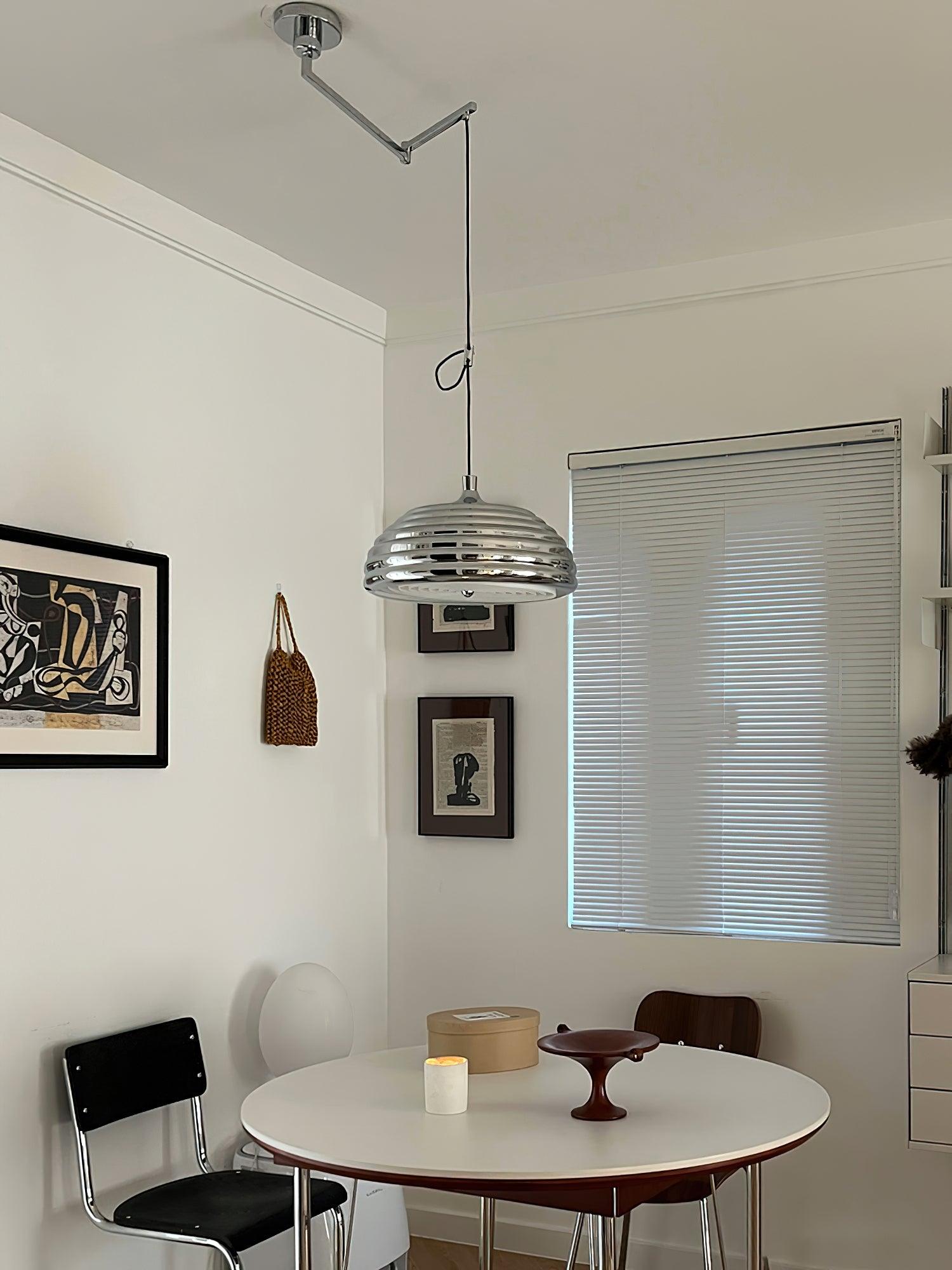 Saturno Chrome Pendant Lamp - Lumpaz