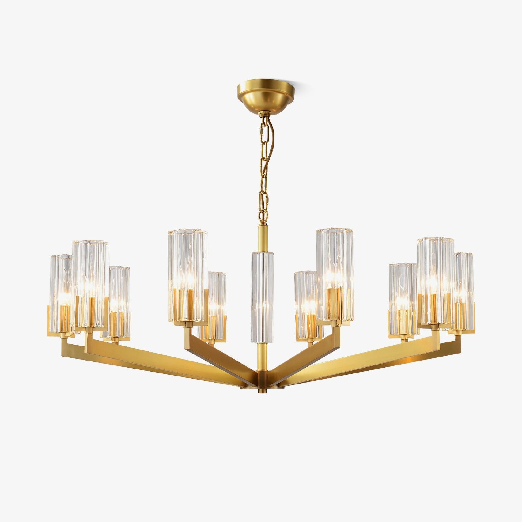 Kayla Brass Chandelier - Lumpaz