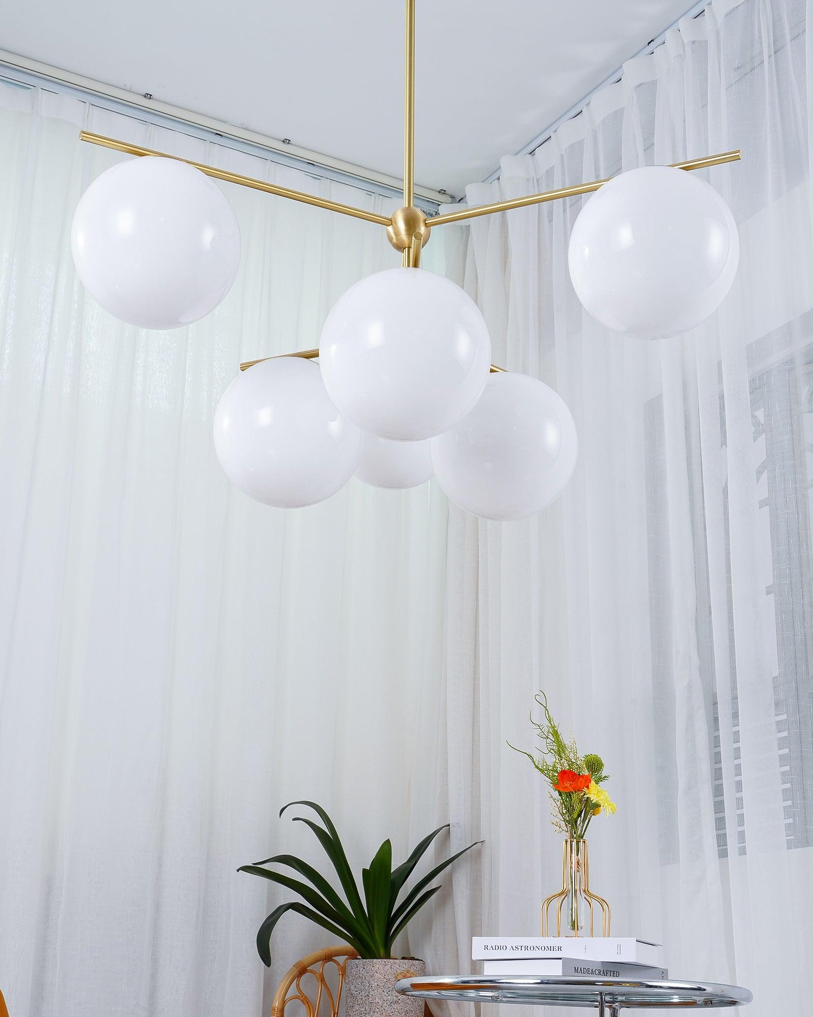 Sphere & Stem Chandelier - Lumpaz