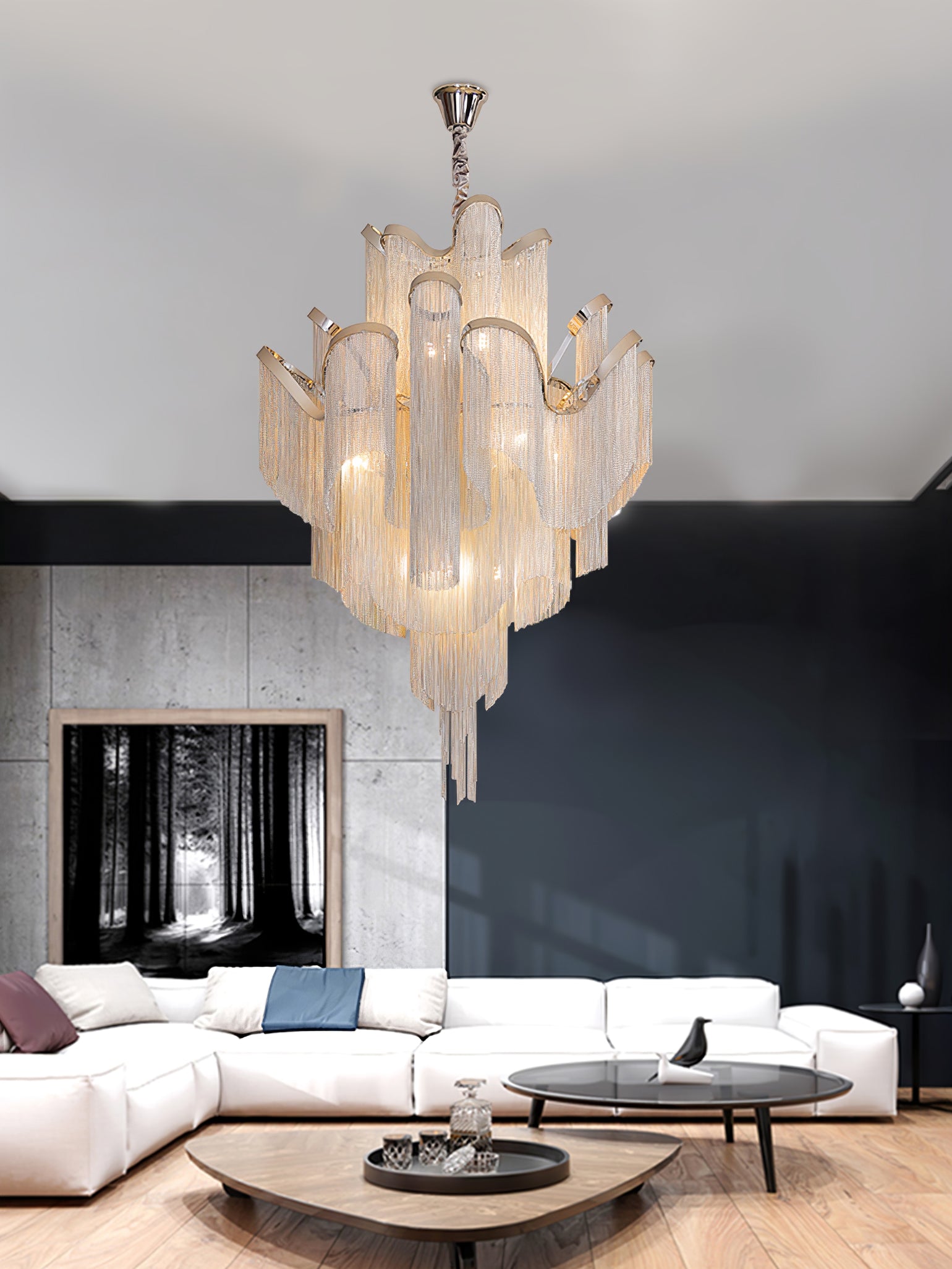 Stream Chain Chandelier - Lumpaz