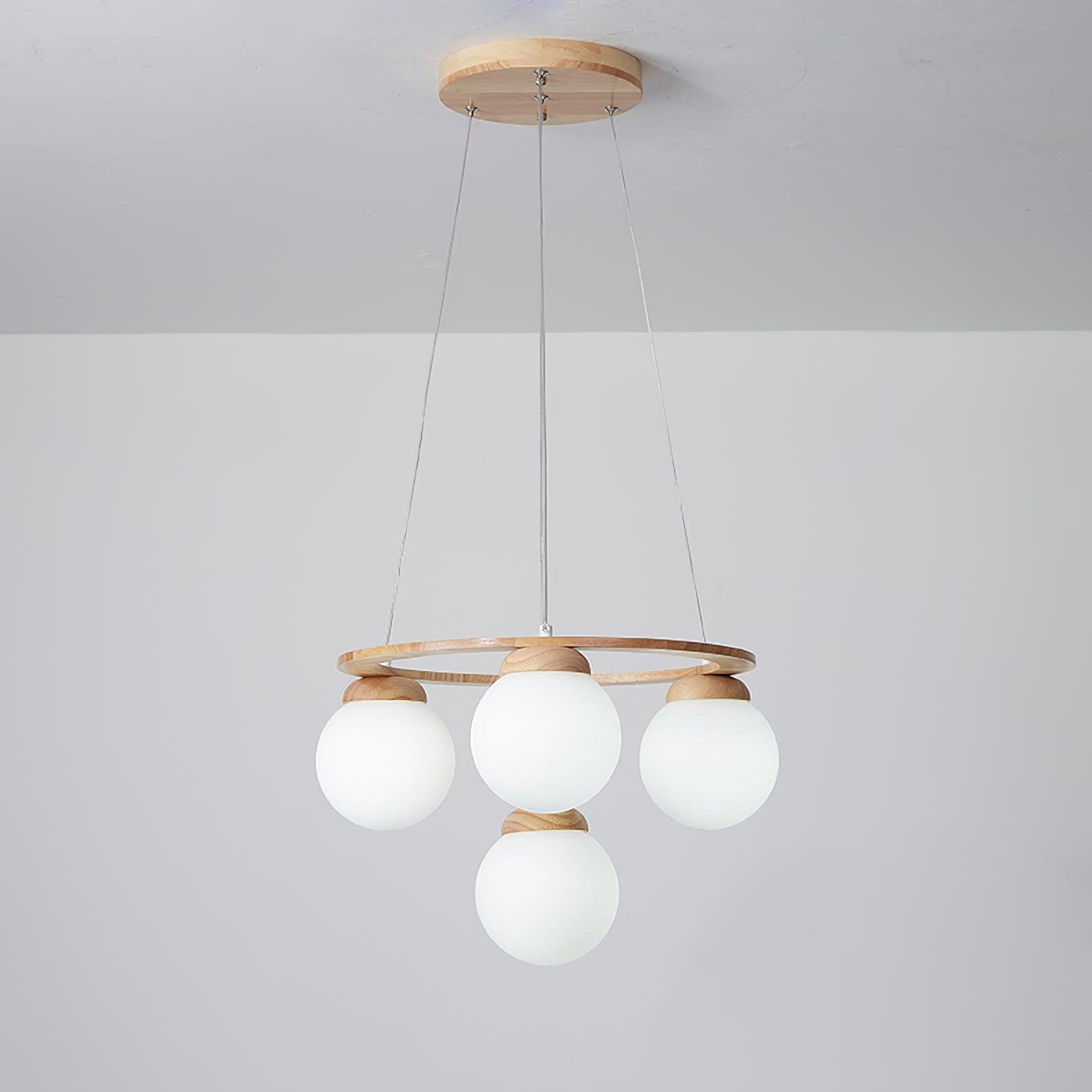 Nuura Miira Wood Chandelier - Lumpaz