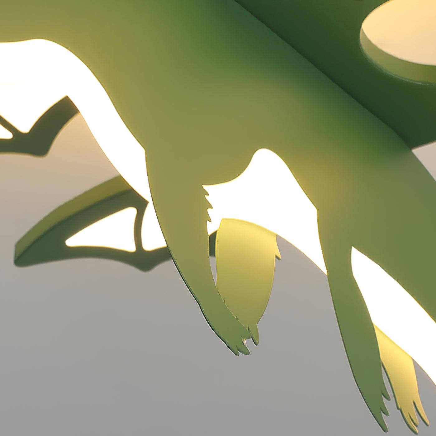 Green Dinosaur Ceiling Light - Lumpaz