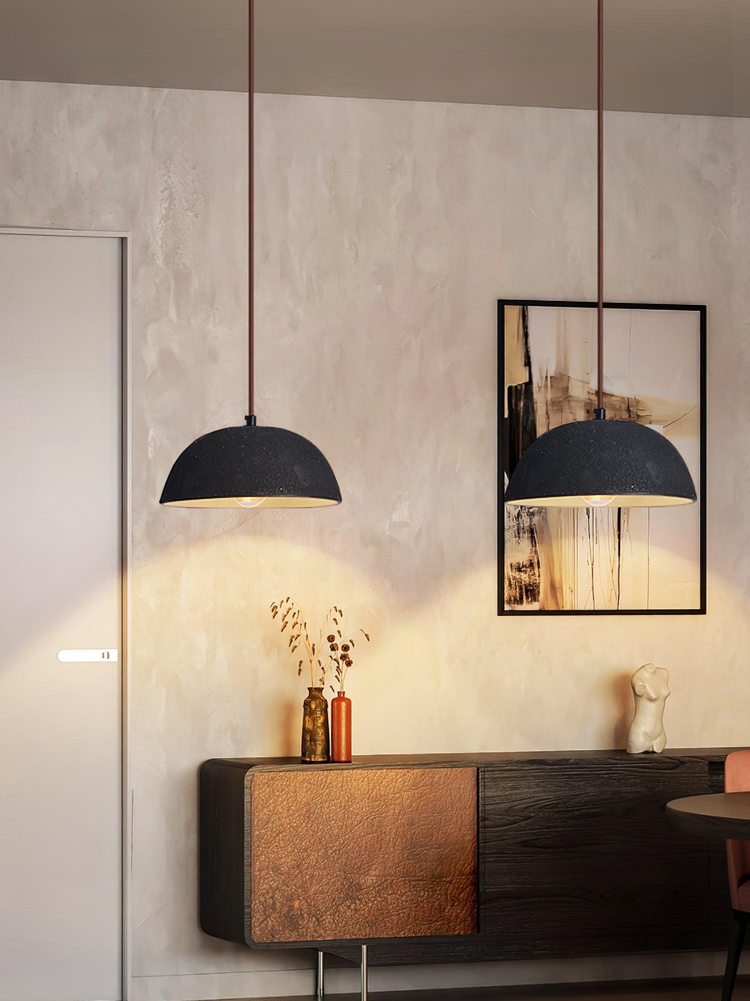 Black Arch Ceramic Pendant Lamp - Lumpaz