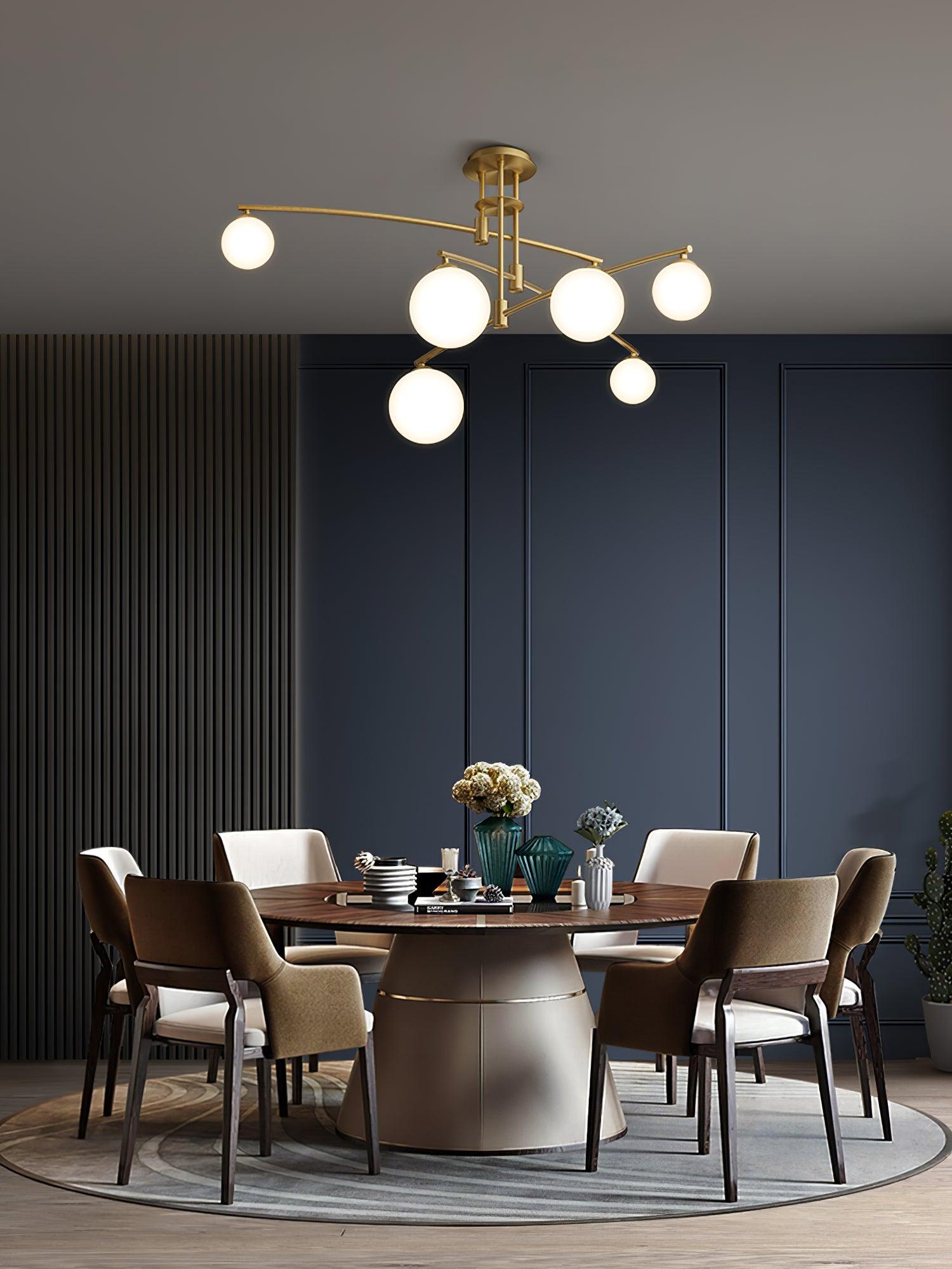 Modern Long Arm Chandelier - Lumpaz