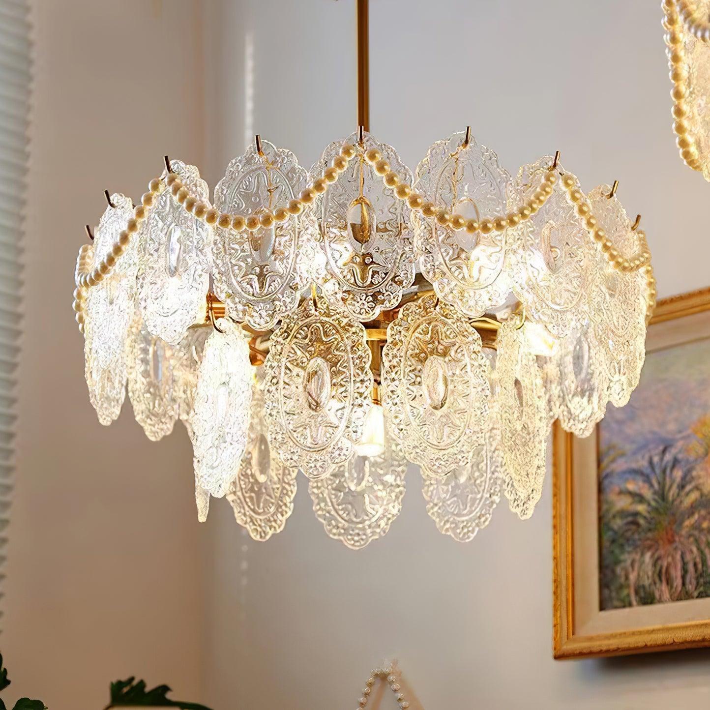 Wave Pearl Chandelier - Lumpaz