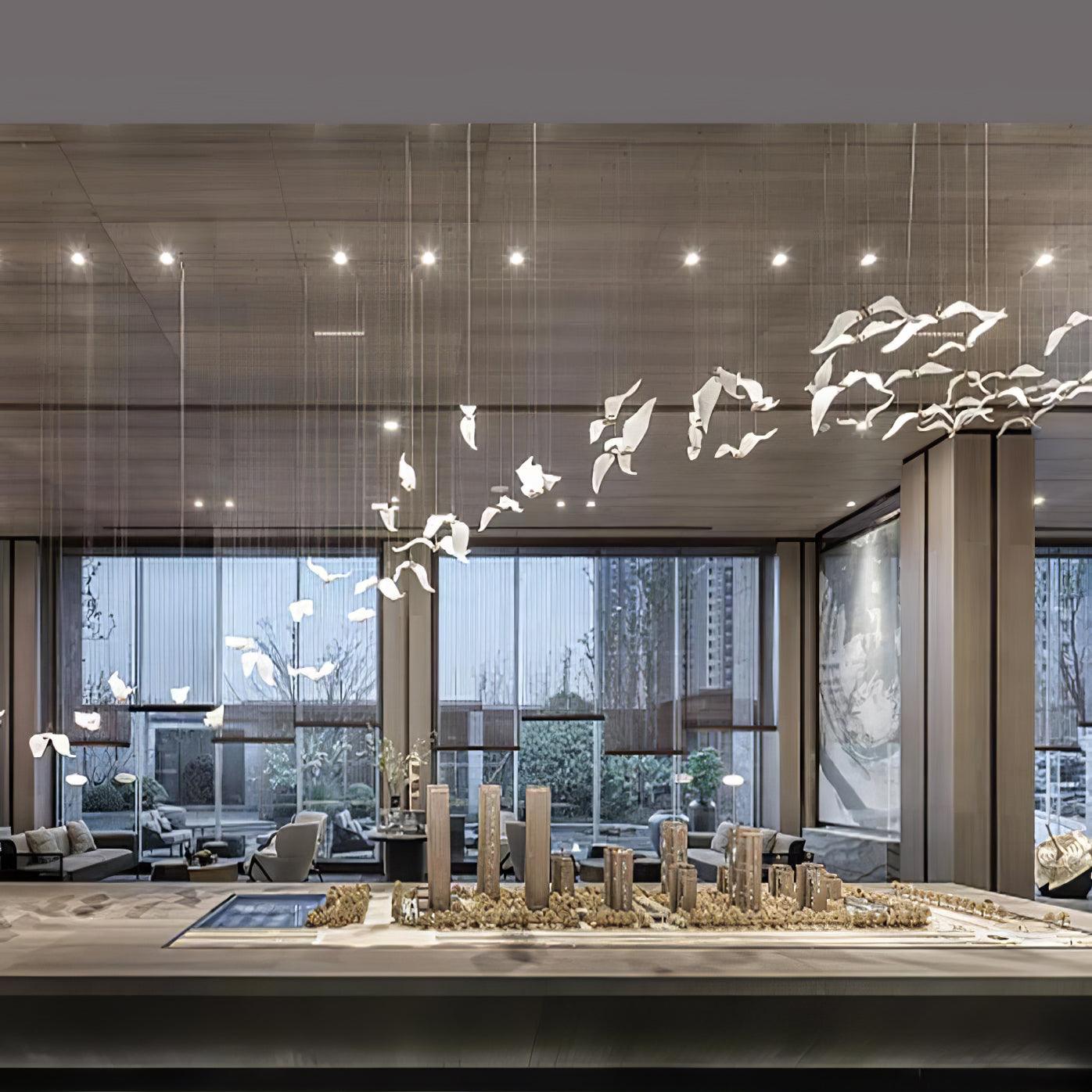 Large Seagull Chandelier - Lumpaz