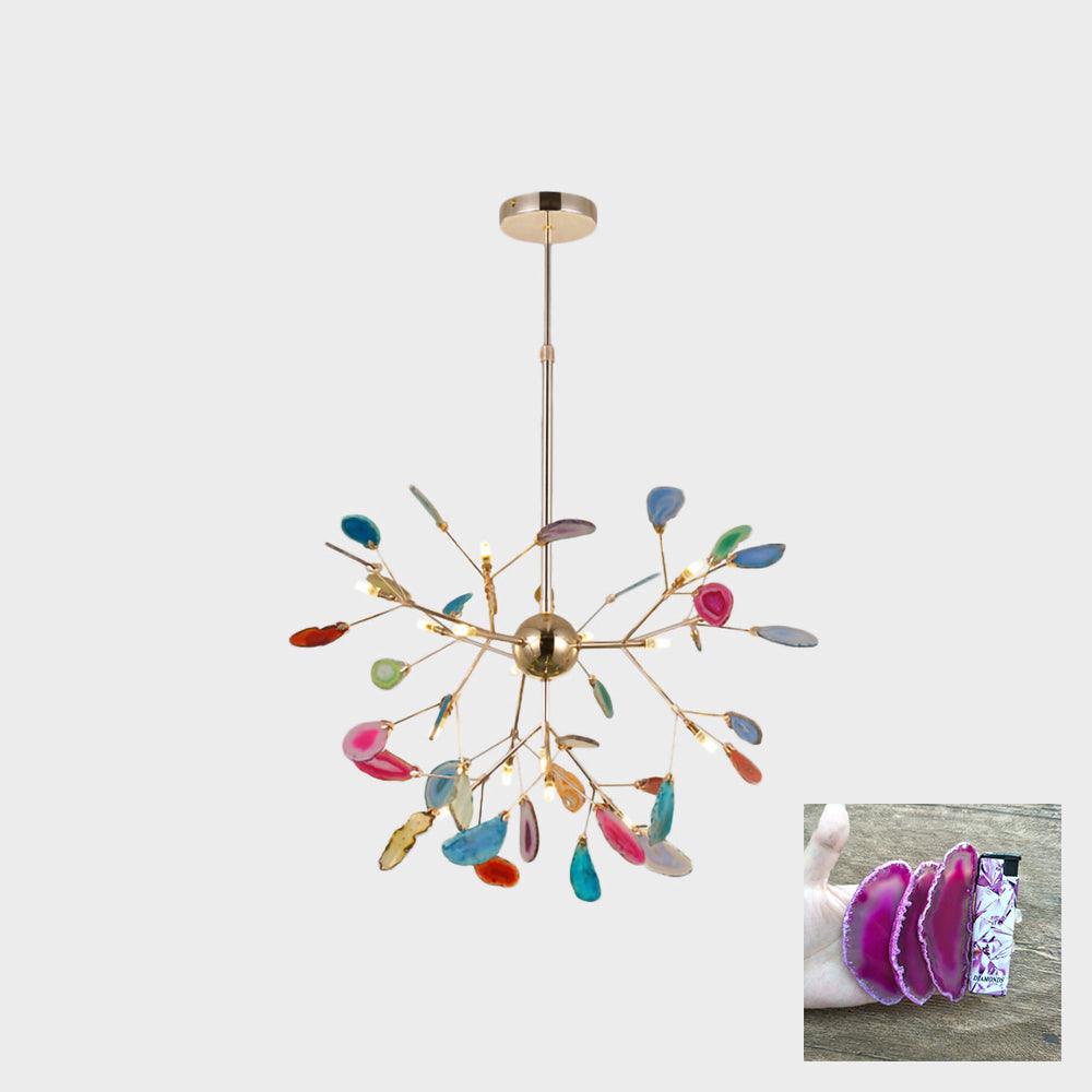 Agate Flake Chandelier - Lumpaz