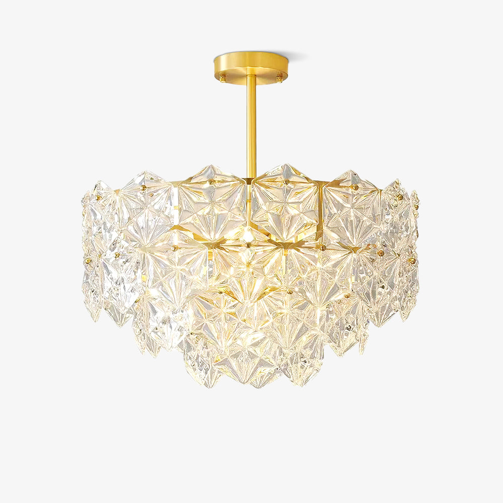 Snowflake Glass Chandelier - Lumpaz