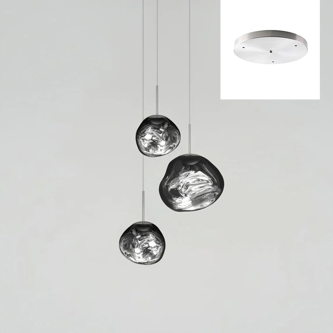 Multi Lava Round Pendant Lamp - Lumpaz