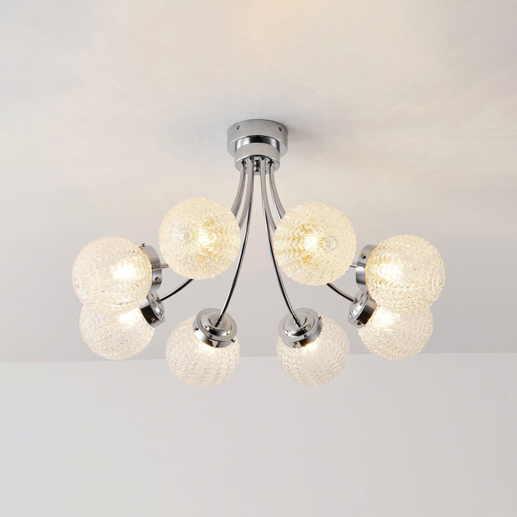 Carved Glass Ceiling Lamp - Lumpaz