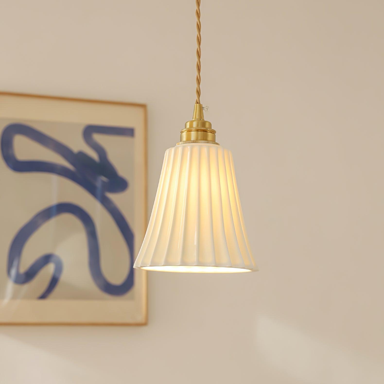 Trumpet Ceramic Pendant Light - Lumpaz