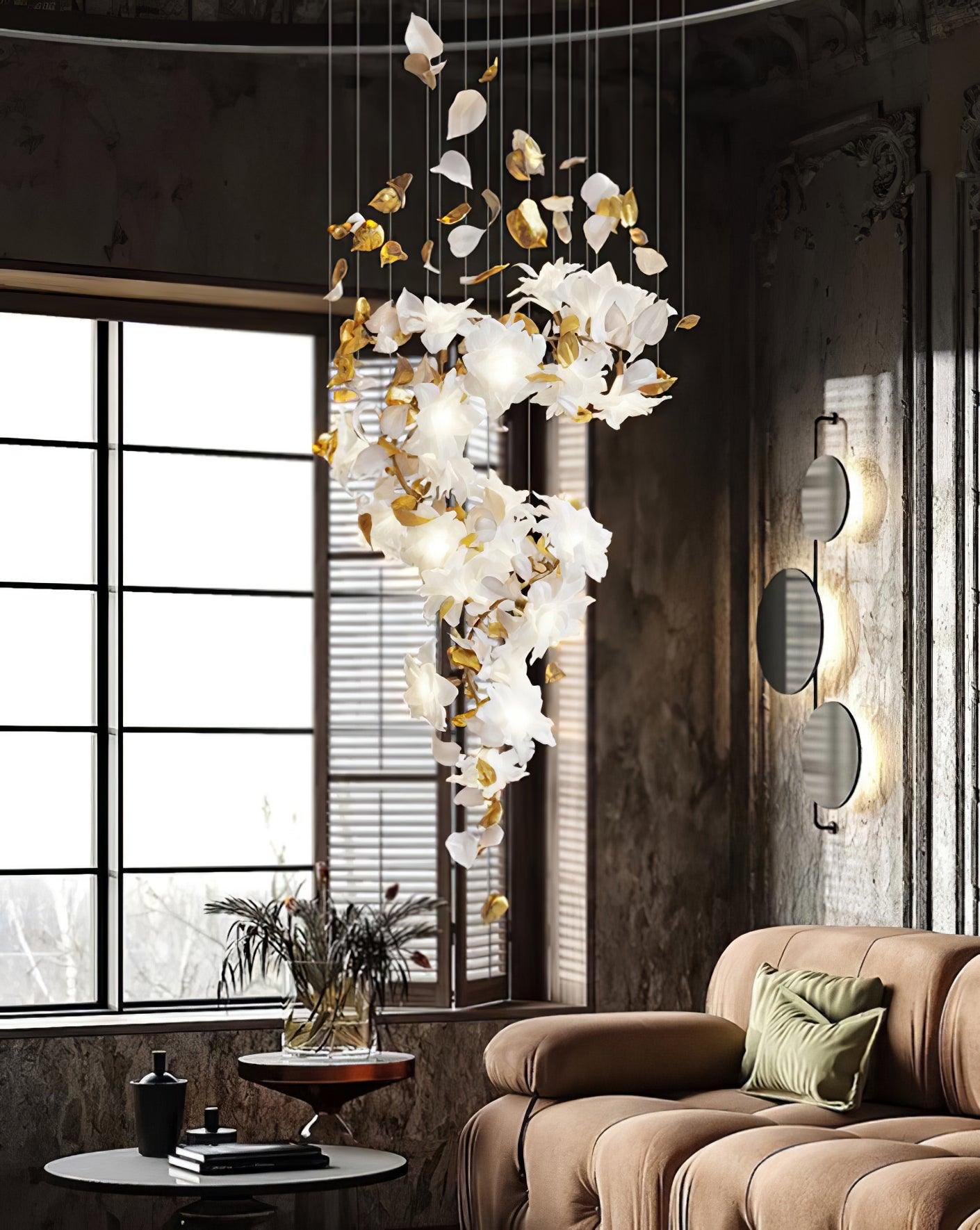 Flying Flowers Fluttering Chandelier - Lumpaz