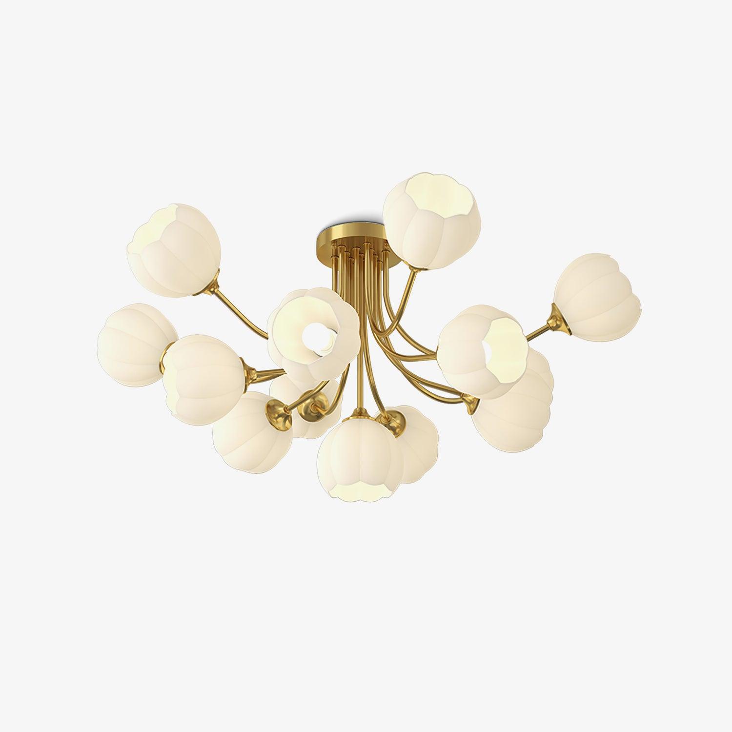Pumpkin Brass Ceiling Lamp - Lumpaz