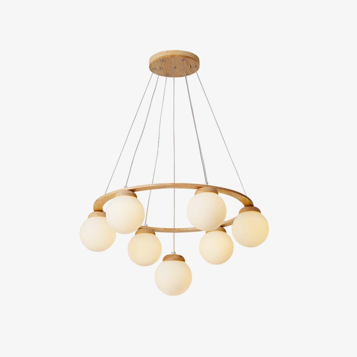 Nuura Miira Wood Chandelier - Lumpaz