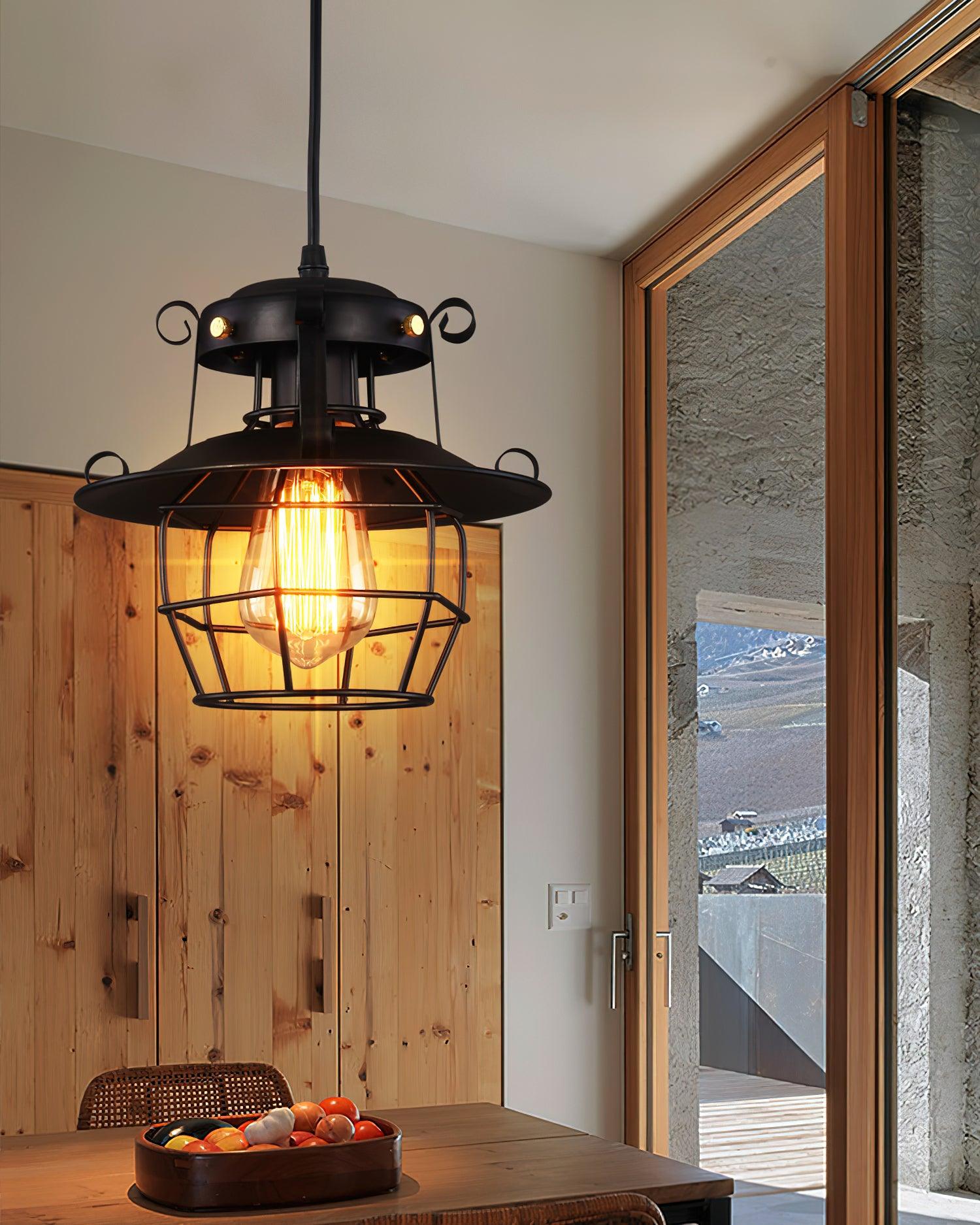 Retro Birdcage Pendant Light - Lumpaz