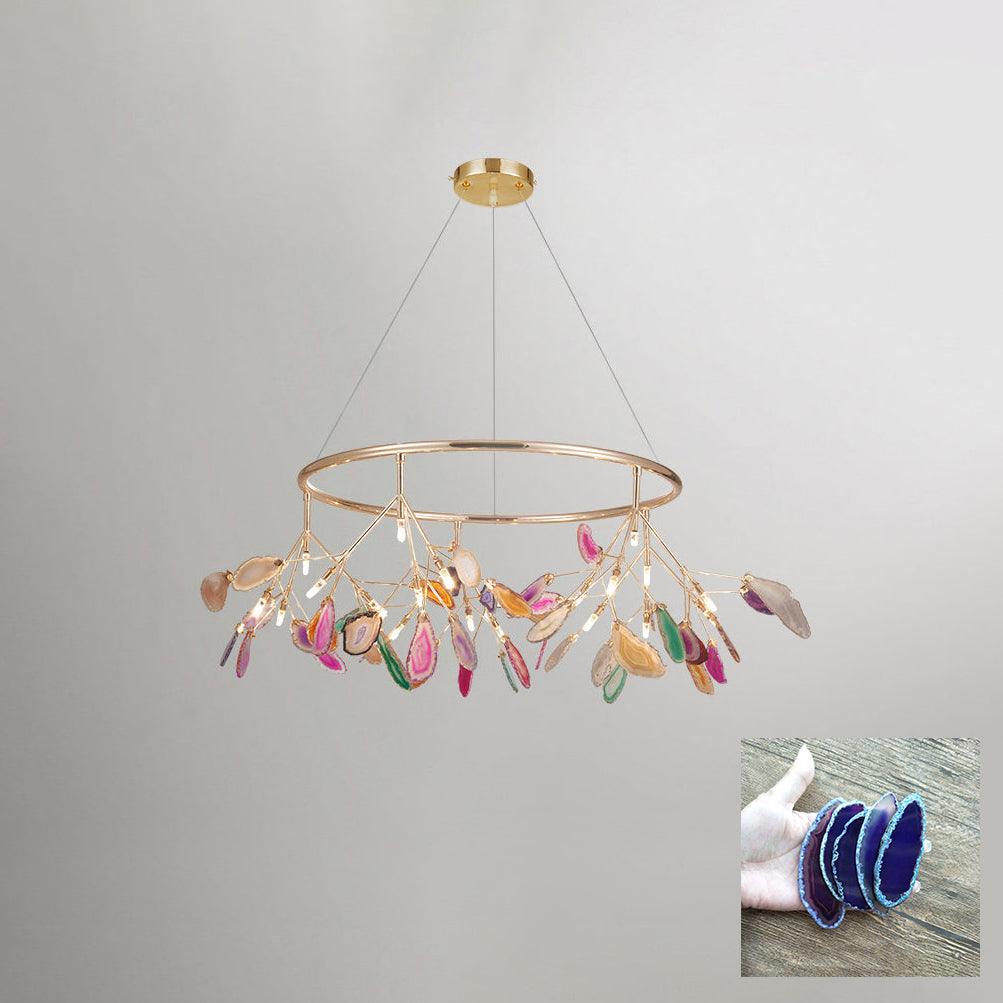 Agate Flake Chandelier - Lumpaz