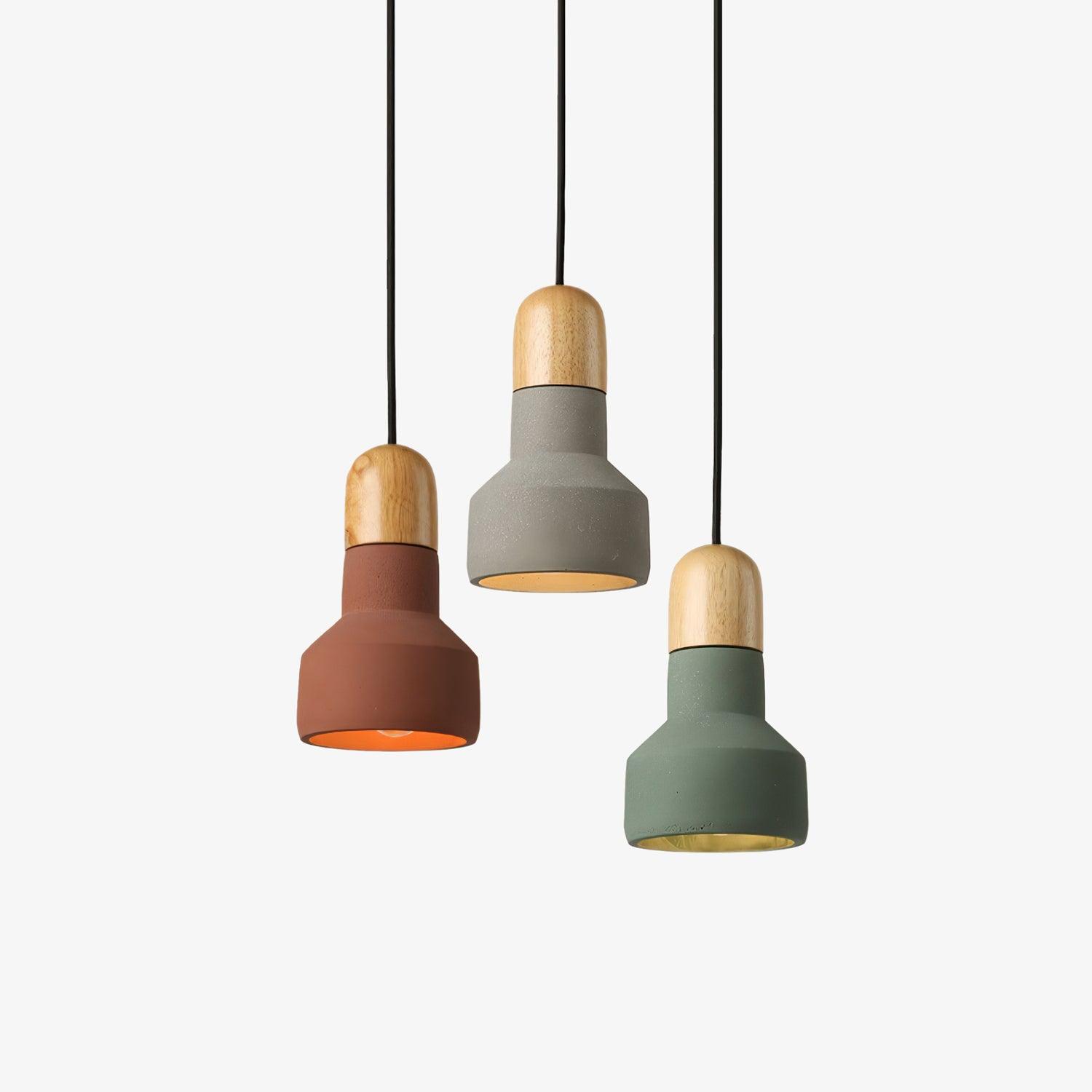 Nessa Wood Pendant Light - Lumpaz