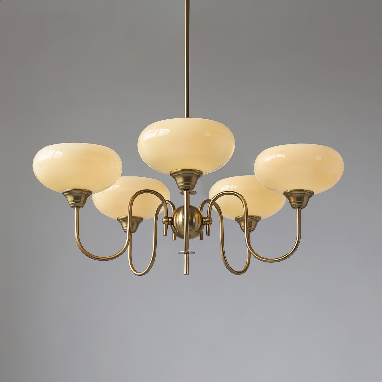 Creamy Persimmon Chandelier - Lumpaz