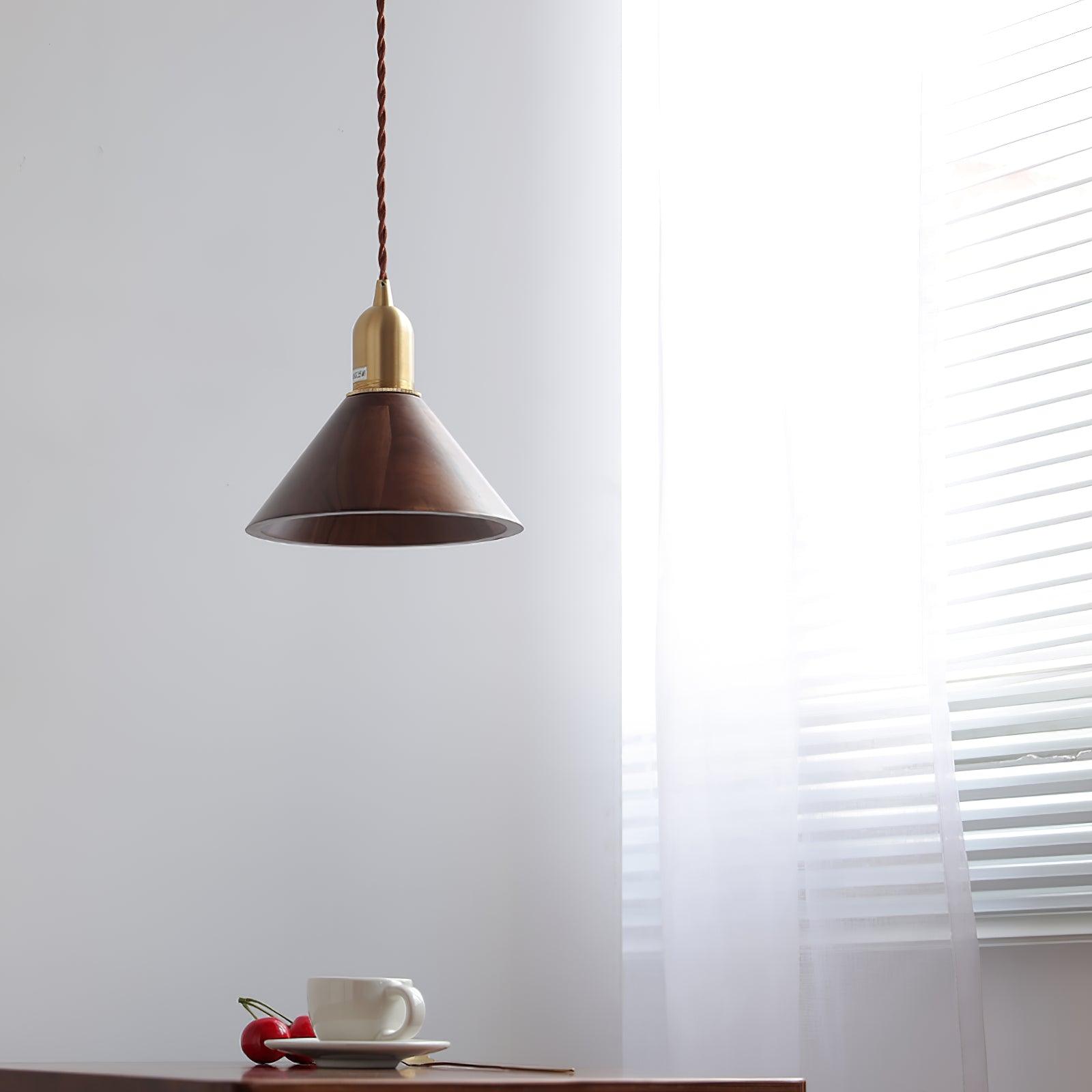 Lyfa Walnut Pendant Light - Lumpaz