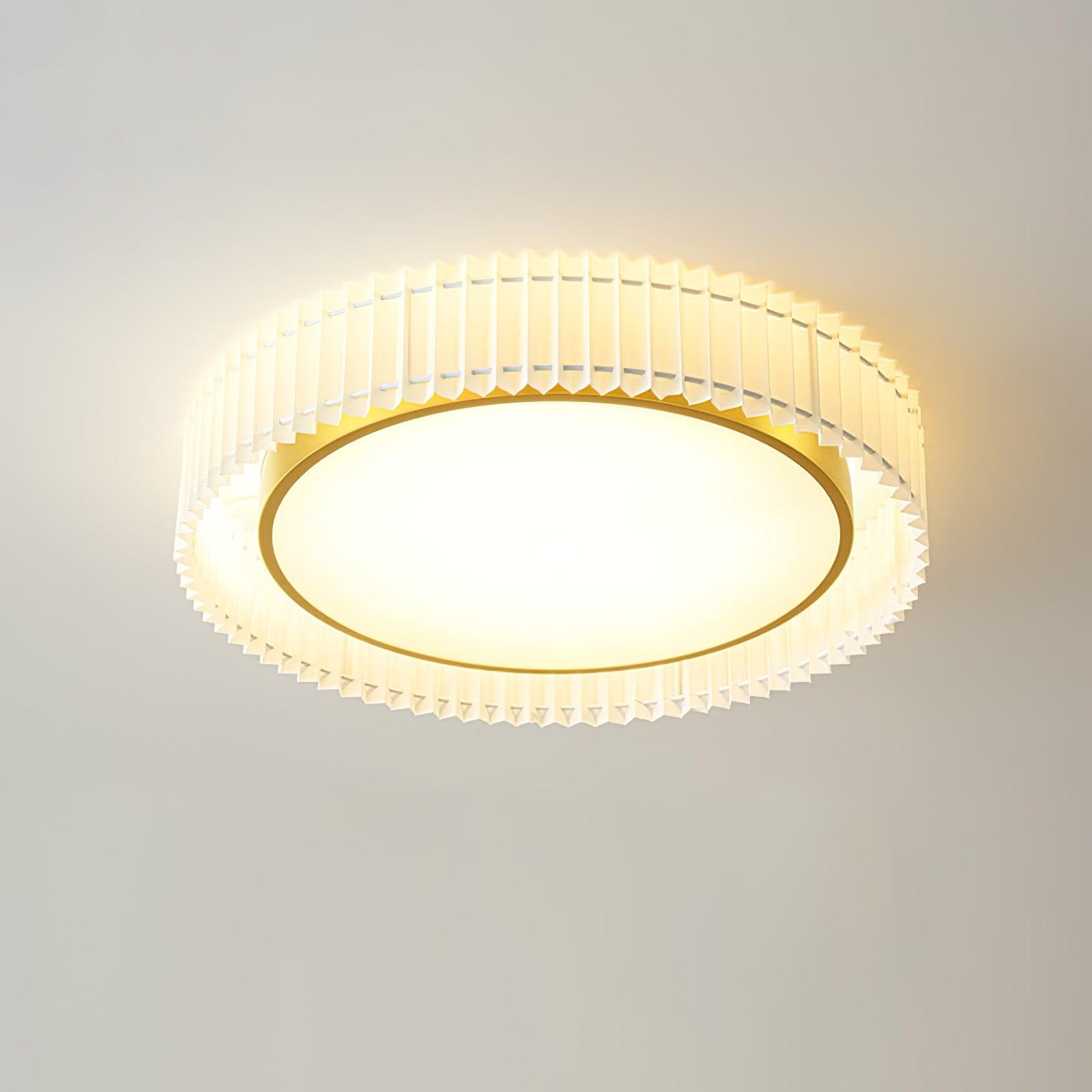 Round Pleated Ceiling Lamp - Lumpaz