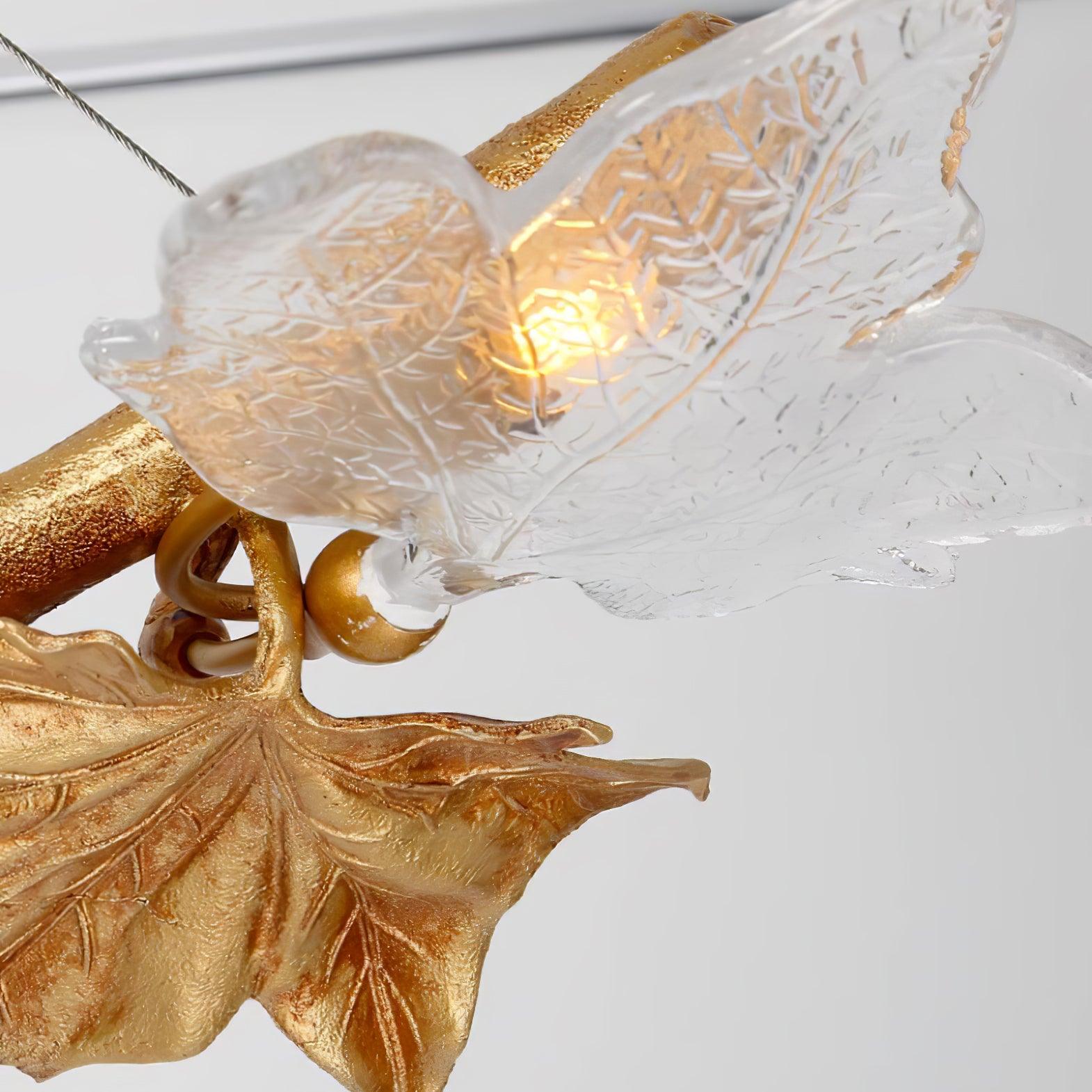 Folio Branch Brass Chandelier - Lumpaz
