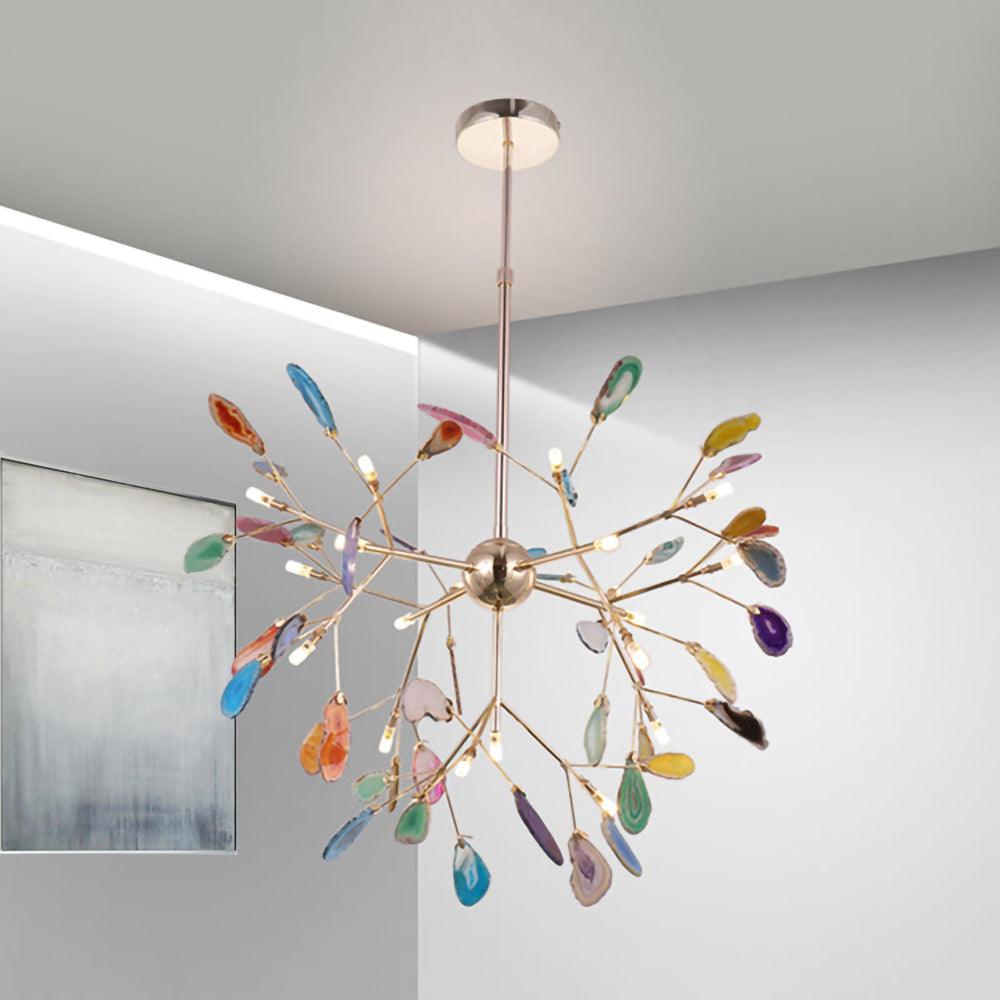 Agate Flake Chandelier - Lumpaz