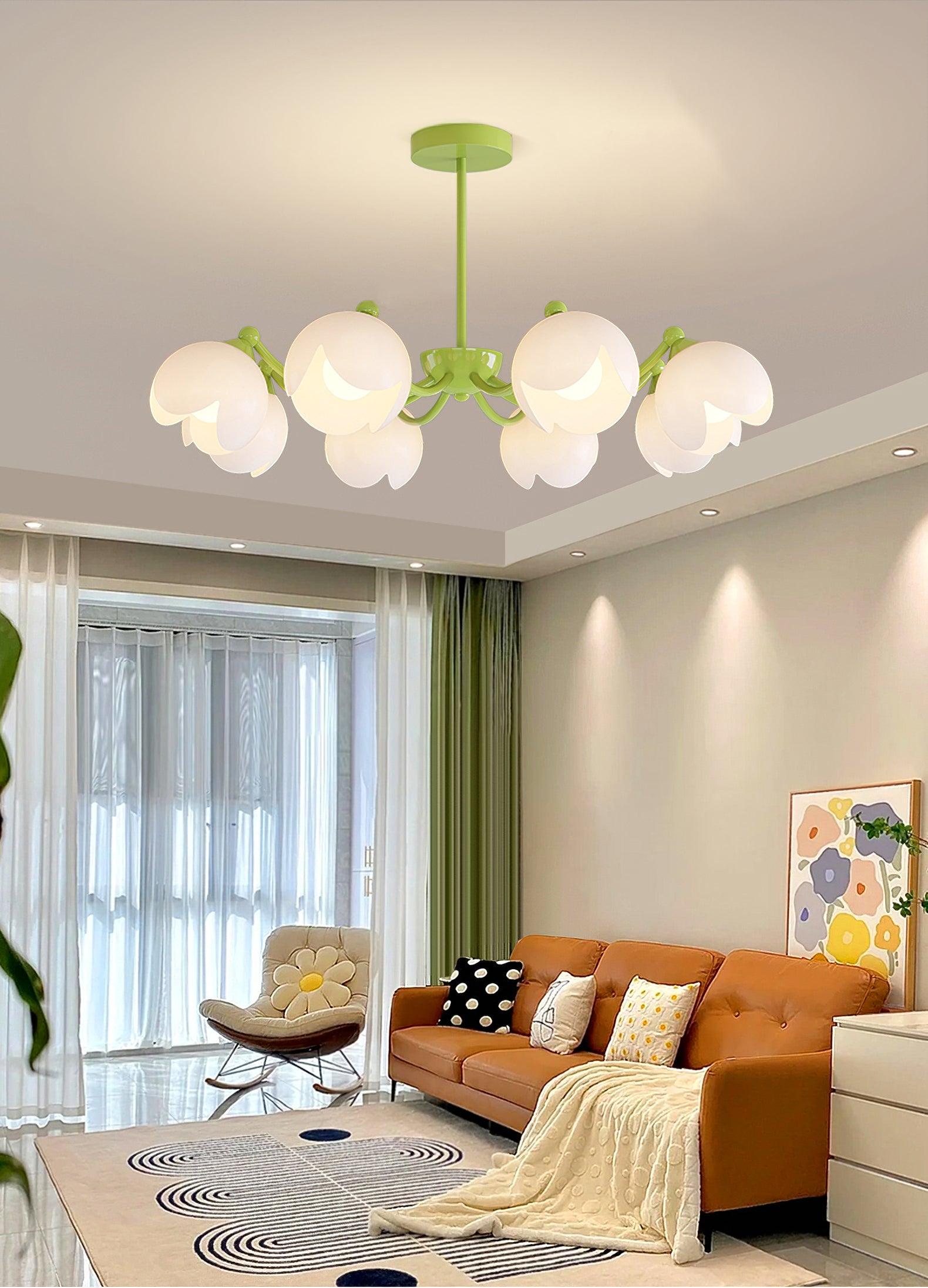 Murano Cream Chandelier - Lumpaz