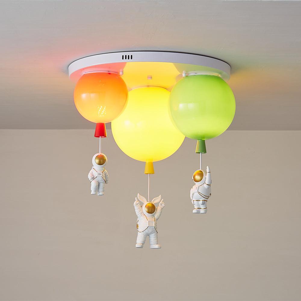 Astronaut Glossy Balloon Ceiling Lamp - Lumpaz