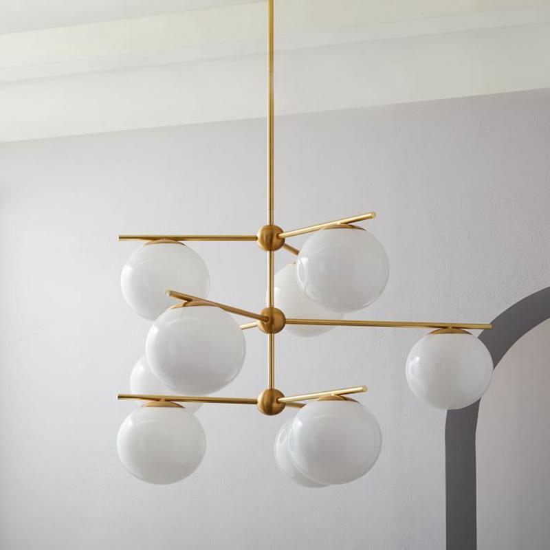 Sphere & Stem Chandelier - Lumpaz