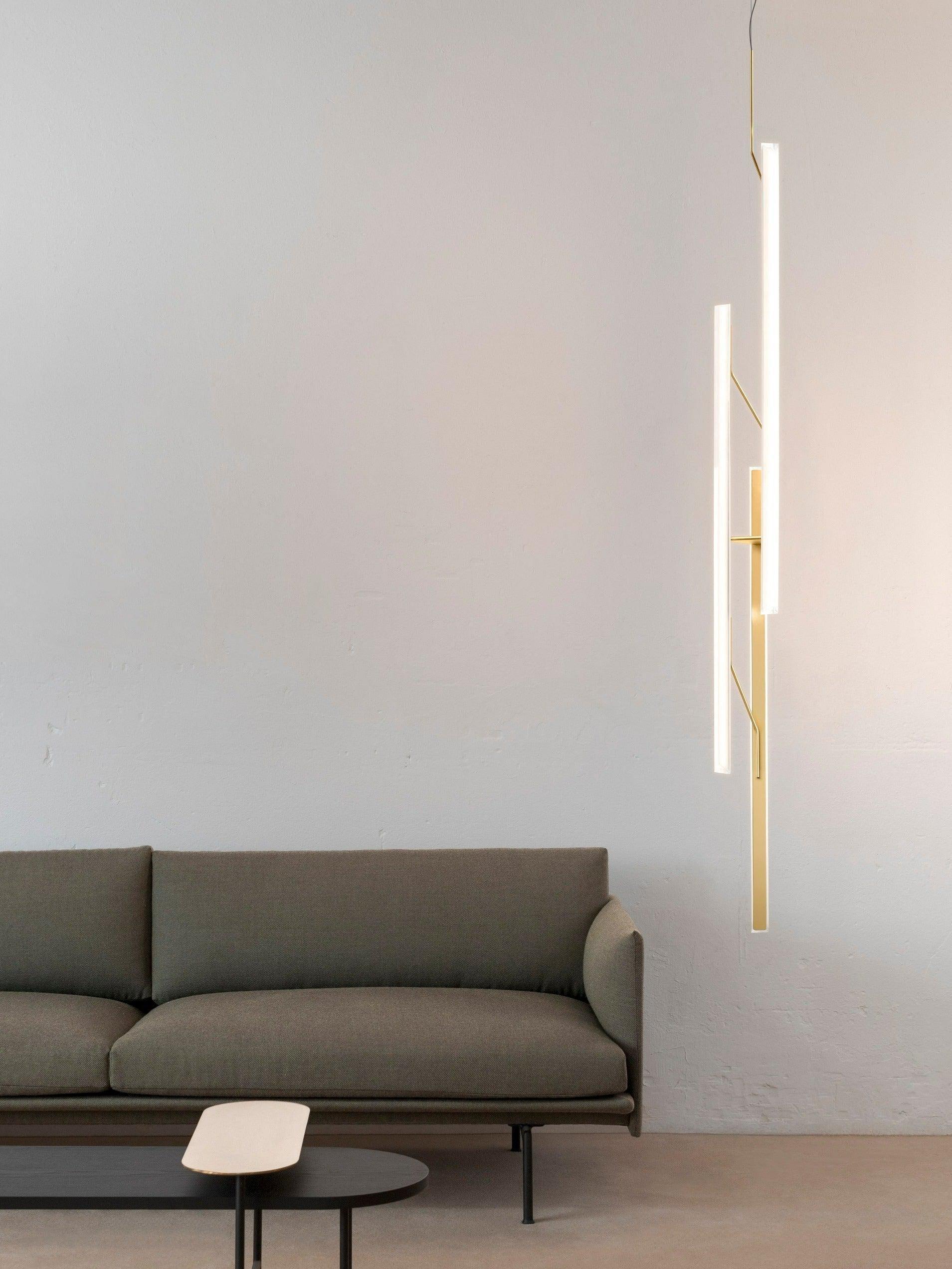 Halo Jewel Straight Pendant Light - Lumpaz