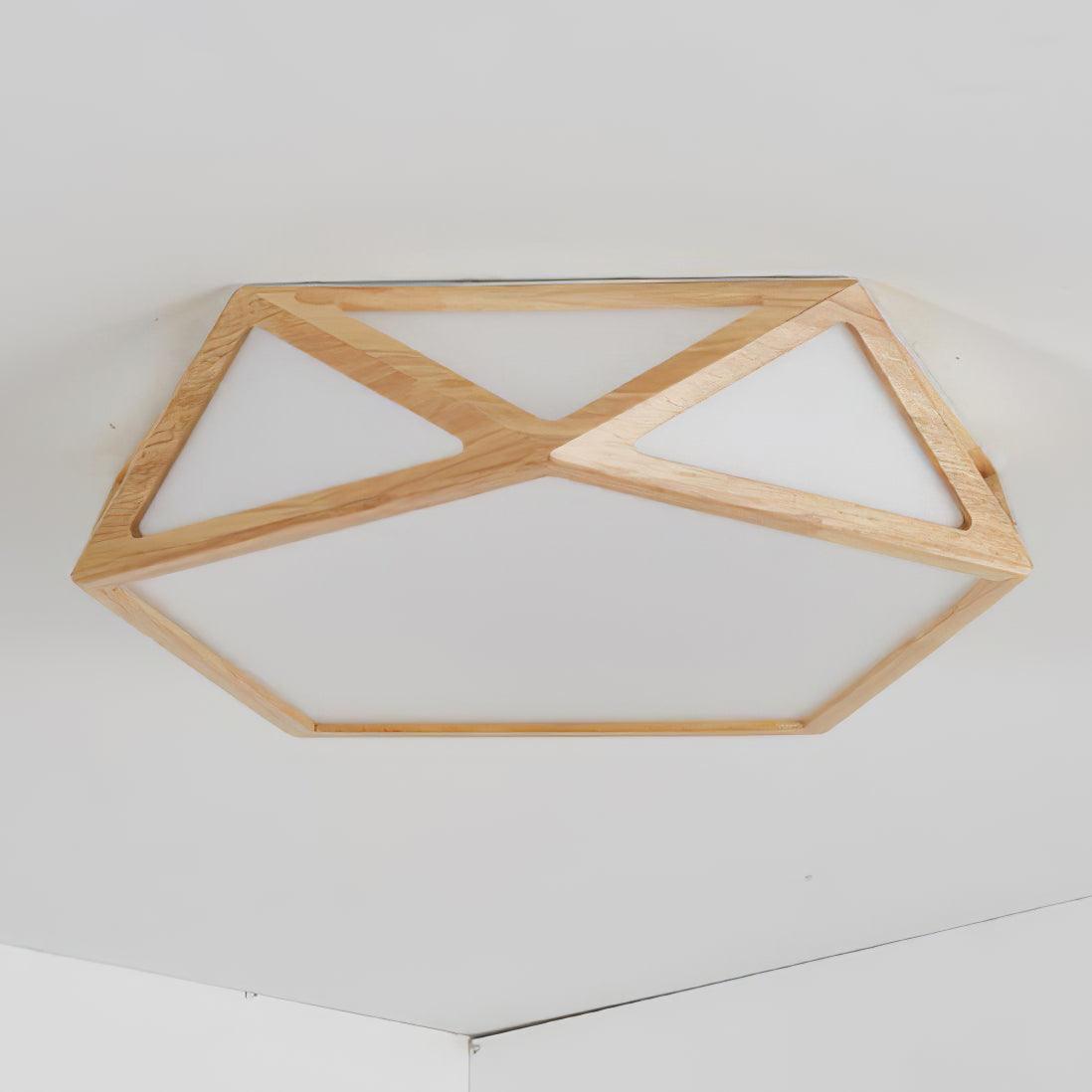 Diamond Wooden Ceiling Lamp - Lumpaz