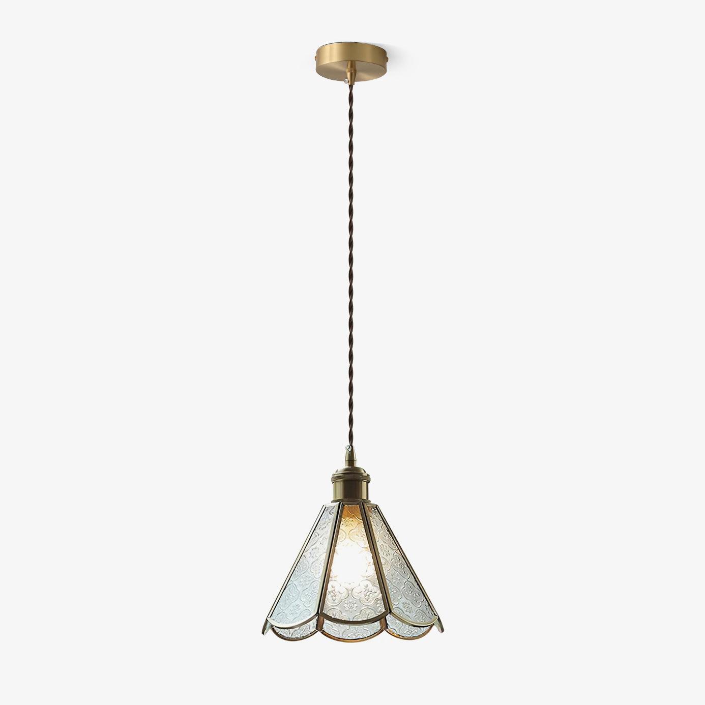 Patterned Glass Pendant Lamp - Lumpaz