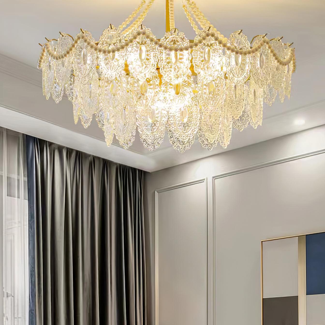 Pearls Glass Chandelier - Lumpaz