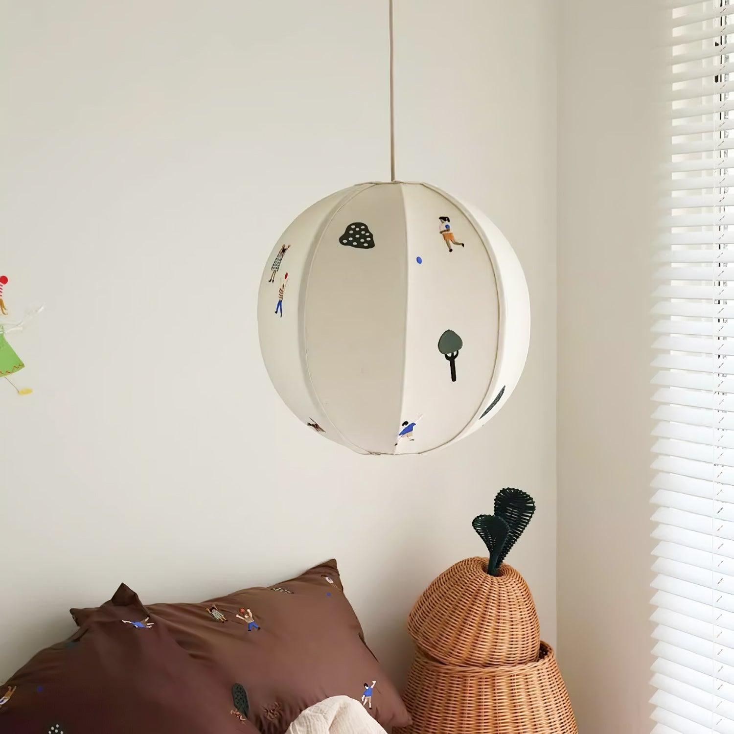 Park Embroidered Textile Pendant Lamp - Lumpaz