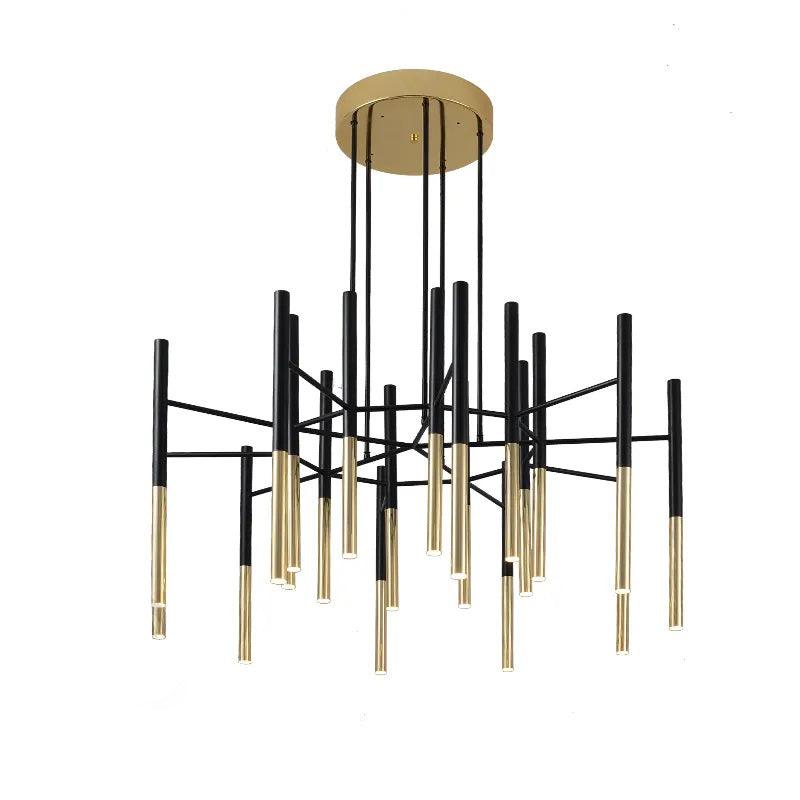 Metal Tubular Chandelier - Lumpaz