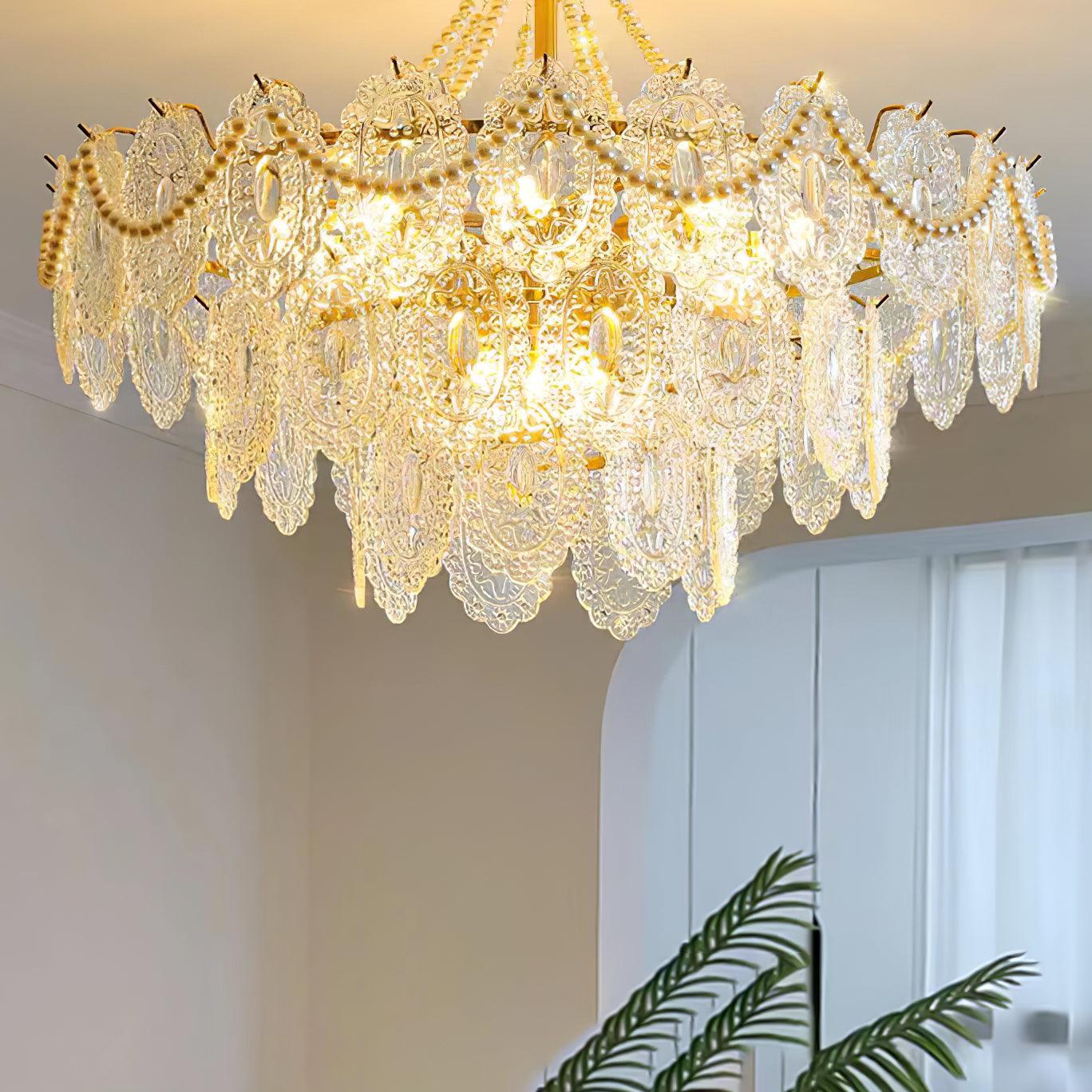 Pearls Glass Chandelier - Lumpaz