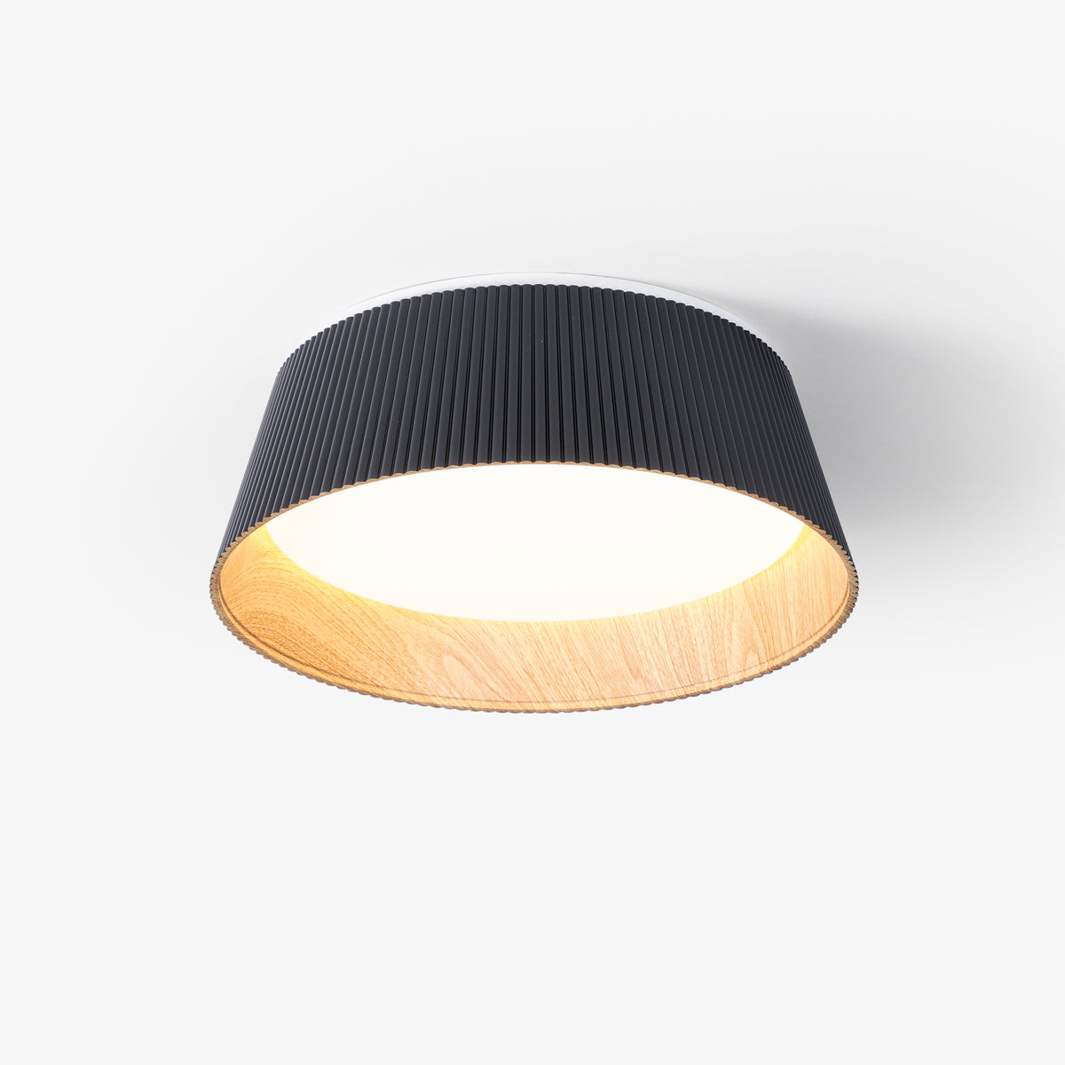 Modern Ribbed Ceiling Light - Lumpaz