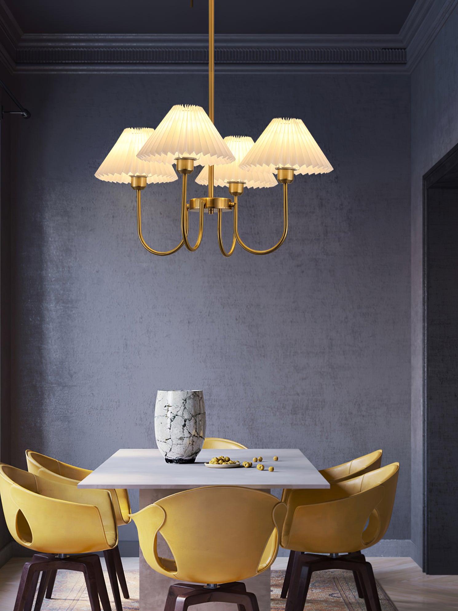Lenore Pleated Chandelier - Lumpaz