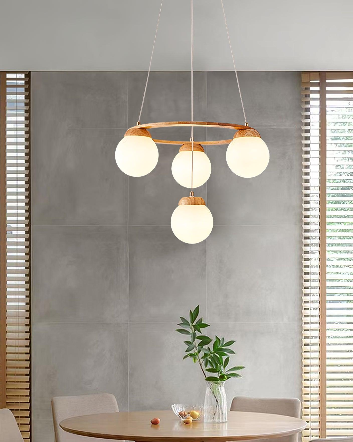 Nuura Miira Wood Chandelier - Lumpaz