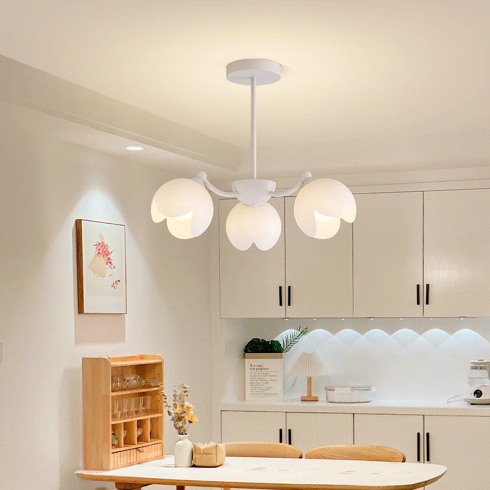Murano Cream Chandelier - Lumpaz