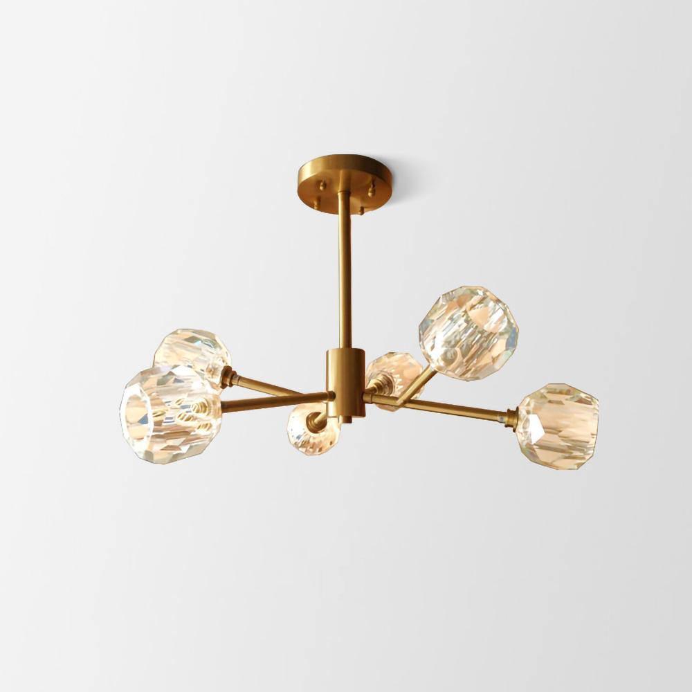 Crystal Ball Round Cluster Chandelier - Lumpaz