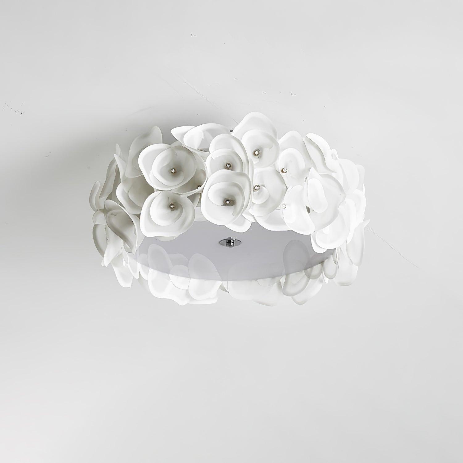 White Hydrangea Ceiling Lamp - Lumpaz