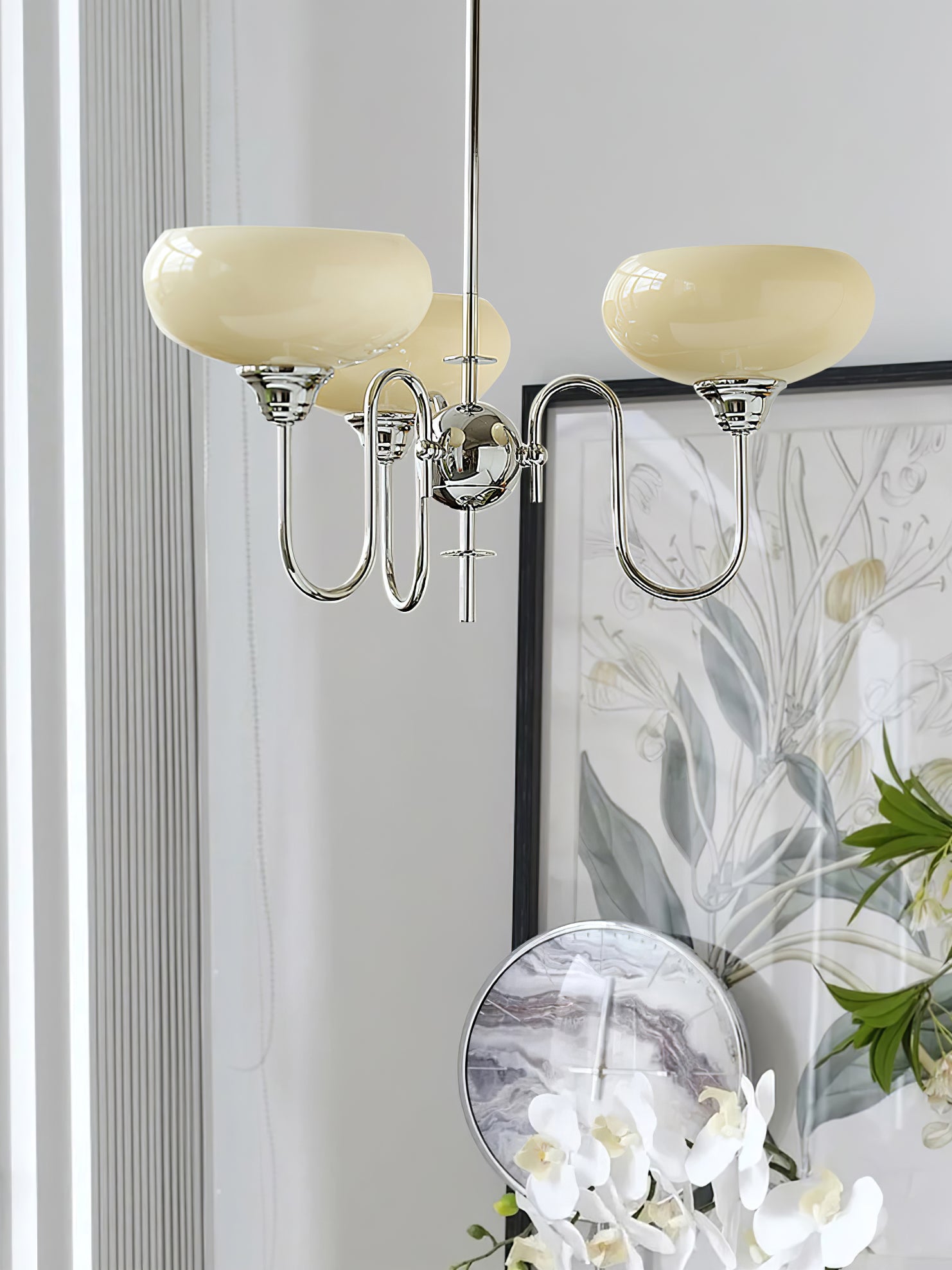 Creamy Persimmon Chandelier - Lumpaz