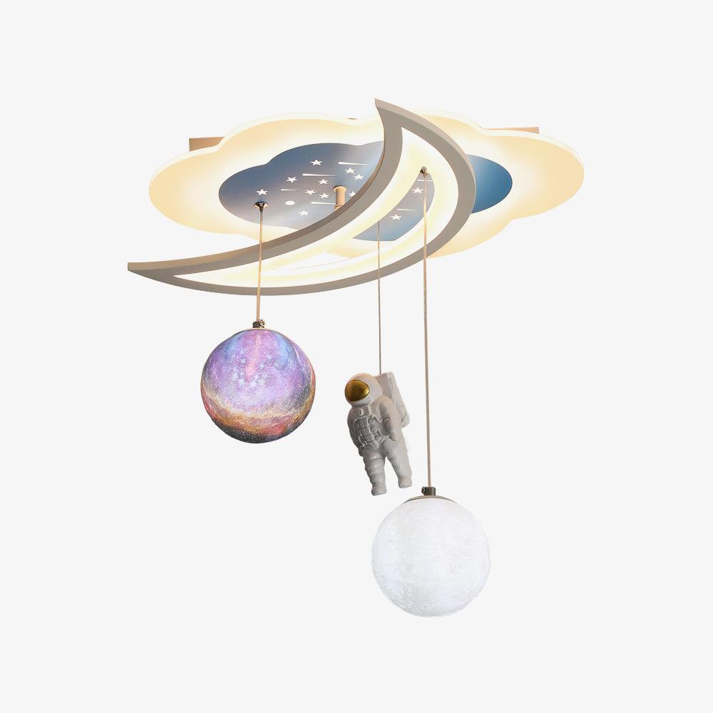 Space Astronaut Star Ceiling Lamp - Lumpaz