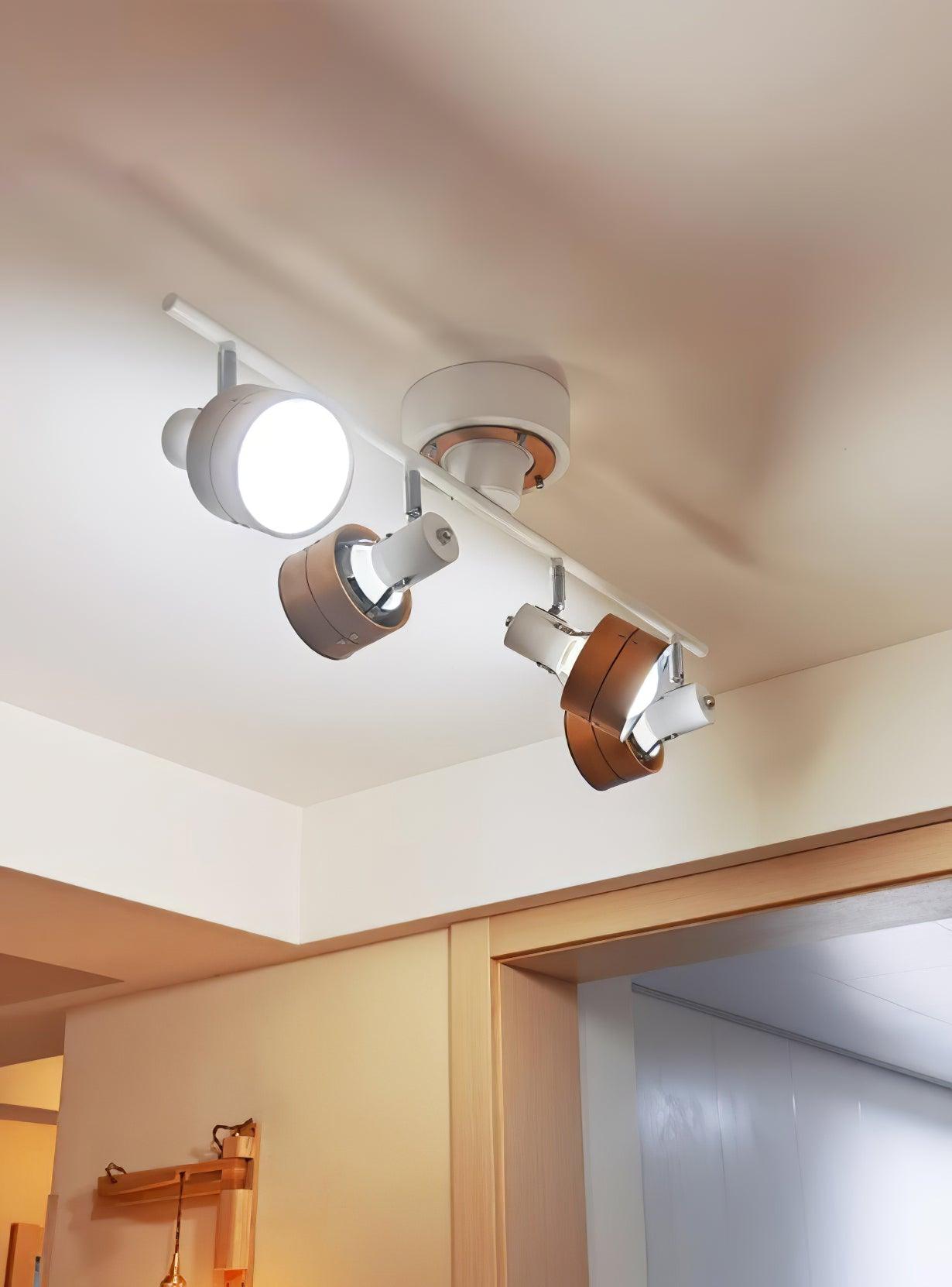 Wooden Adjustable Spot Ceiling Lamp - Lumpaz