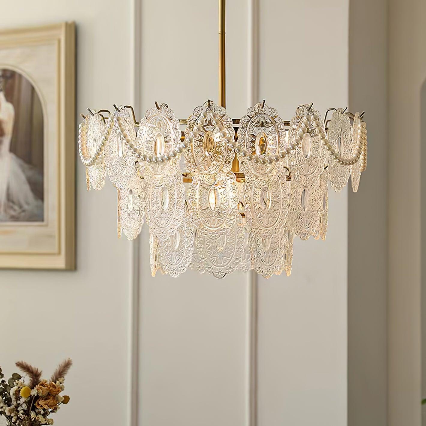 Wave Pearl Chandelier - Lumpaz