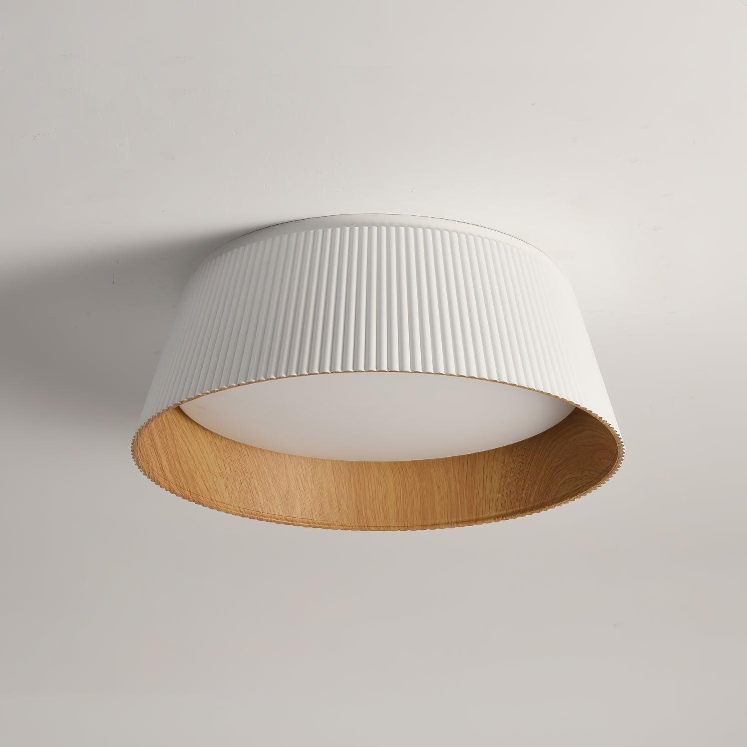 Modern Ribbed Ceiling Light - Lumpaz