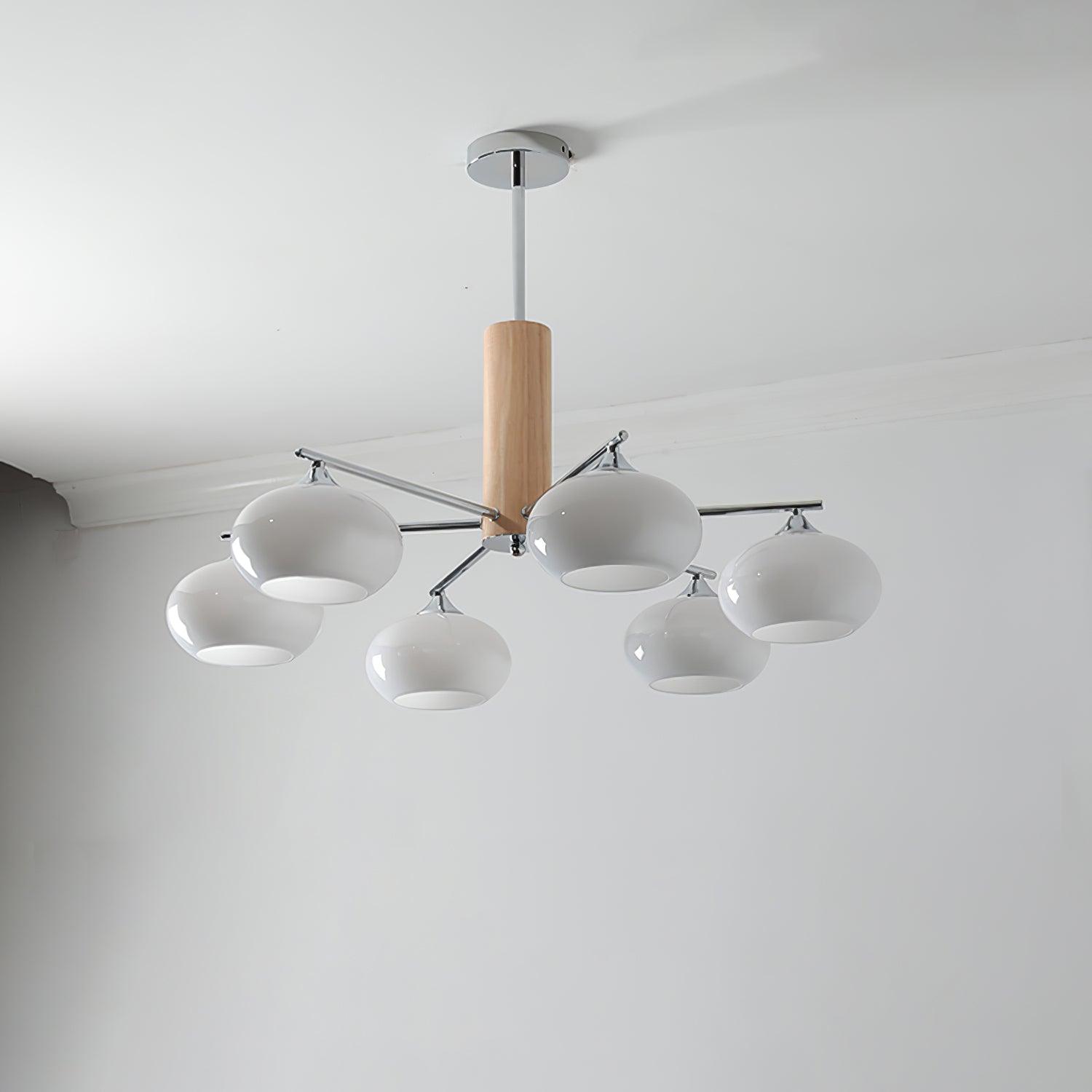 Elliptical Persimmon Chandelier - Lumpaz