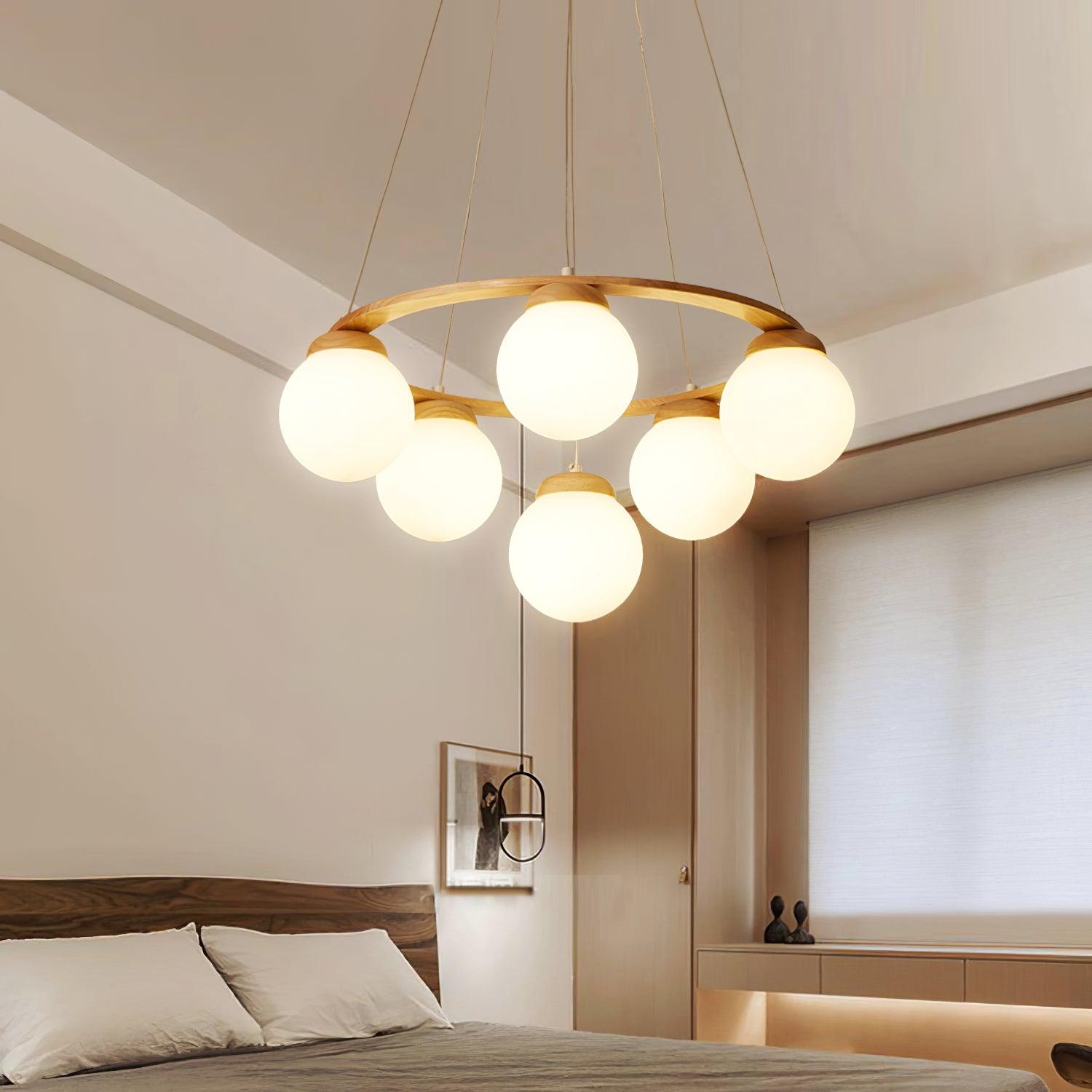 Nuura Miira Wood Chandelier - Lumpaz