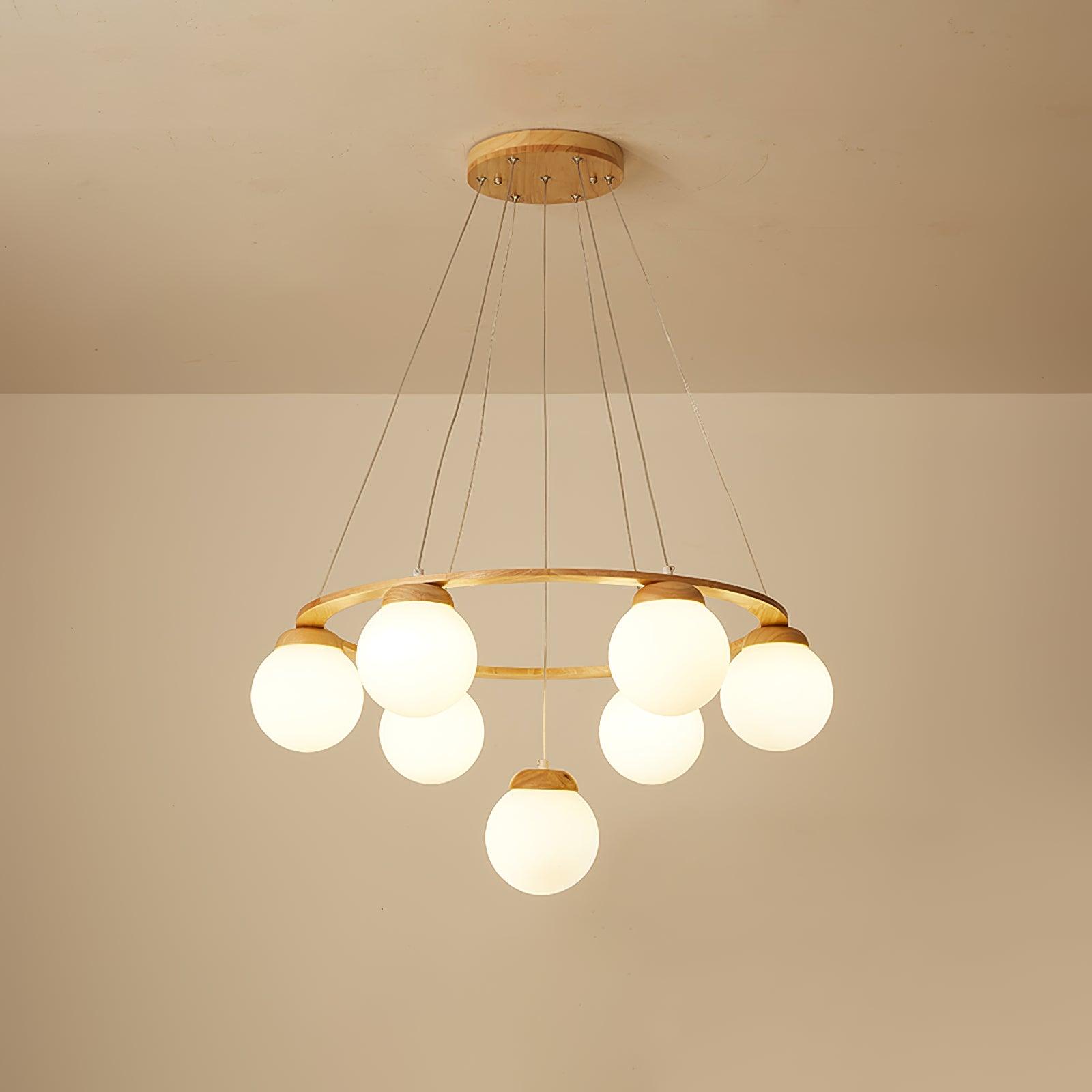 Nuura Miira Wood Chandelier - Lumpaz